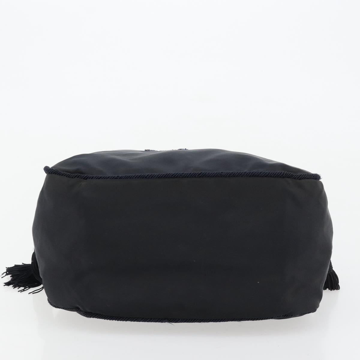 PRADA Hand Bag Nylon Navy Auth 176430