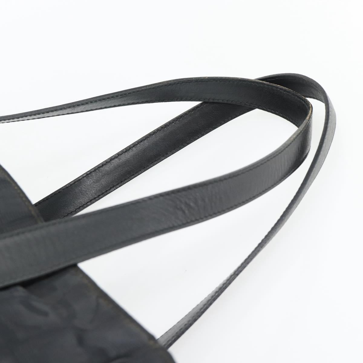 CHANEL New Travel Line Tote Bag Nylon Black CC Auth 176441
