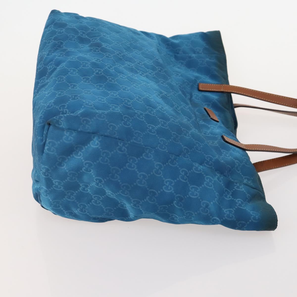 GUCCI GG Supreme GG Canvas Tote Bag PVC Nylon 4 Set Black Navy blue Auth 176444