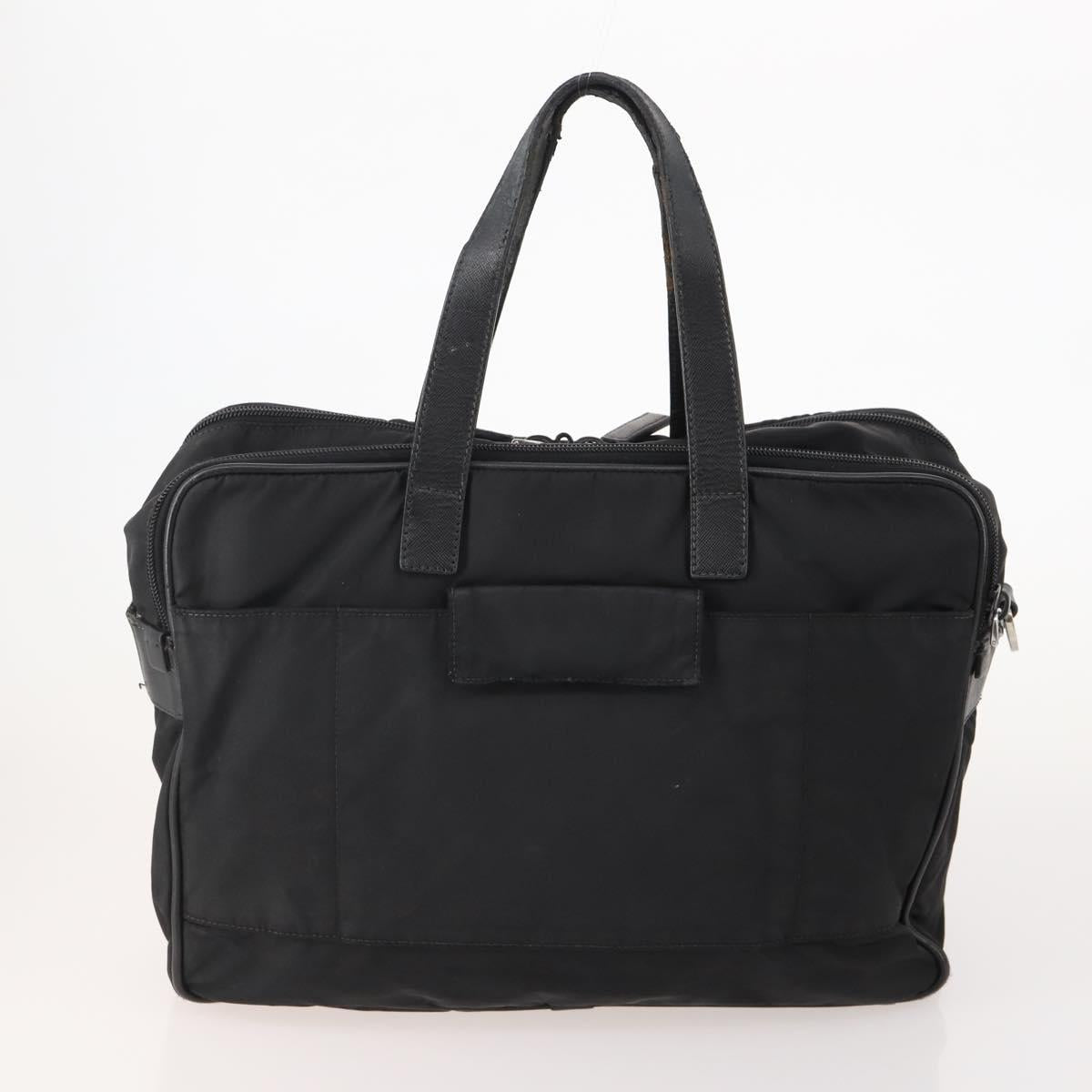 PRADA Shoulder Bag Nylon 3 Set 2way Navy Black Auth 176447