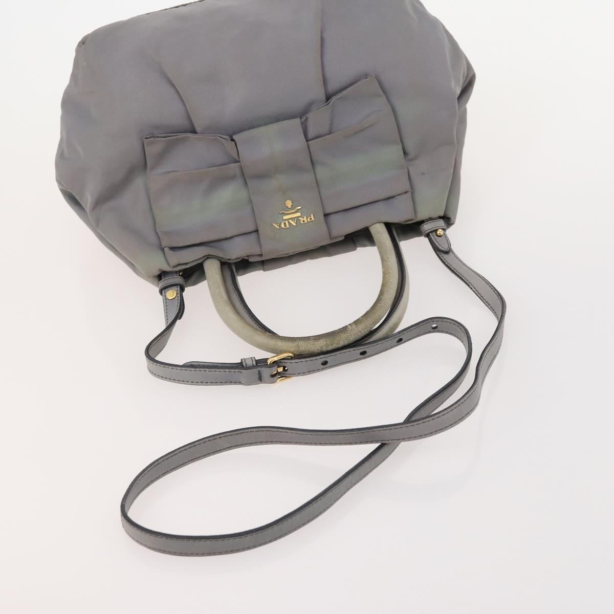 PRADA Sports Line Hand Bag Nylon 3 Set 2way Beige Black Gray Auth 176448