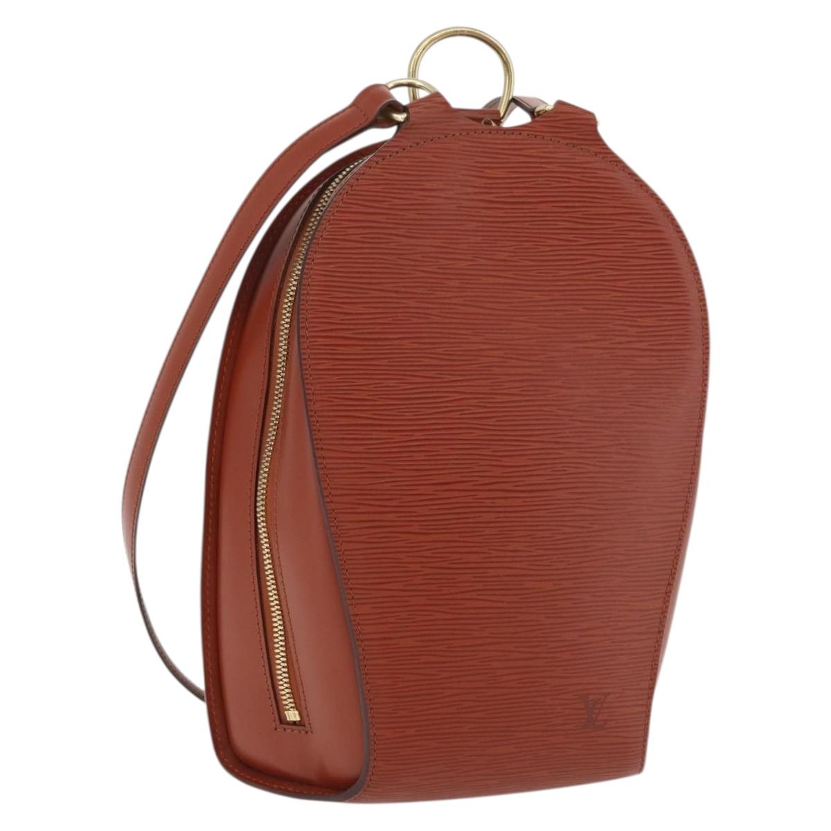 LOUIS VUITTON Epi Mabillon Backpack Brown M52233 LV Auth 176465A