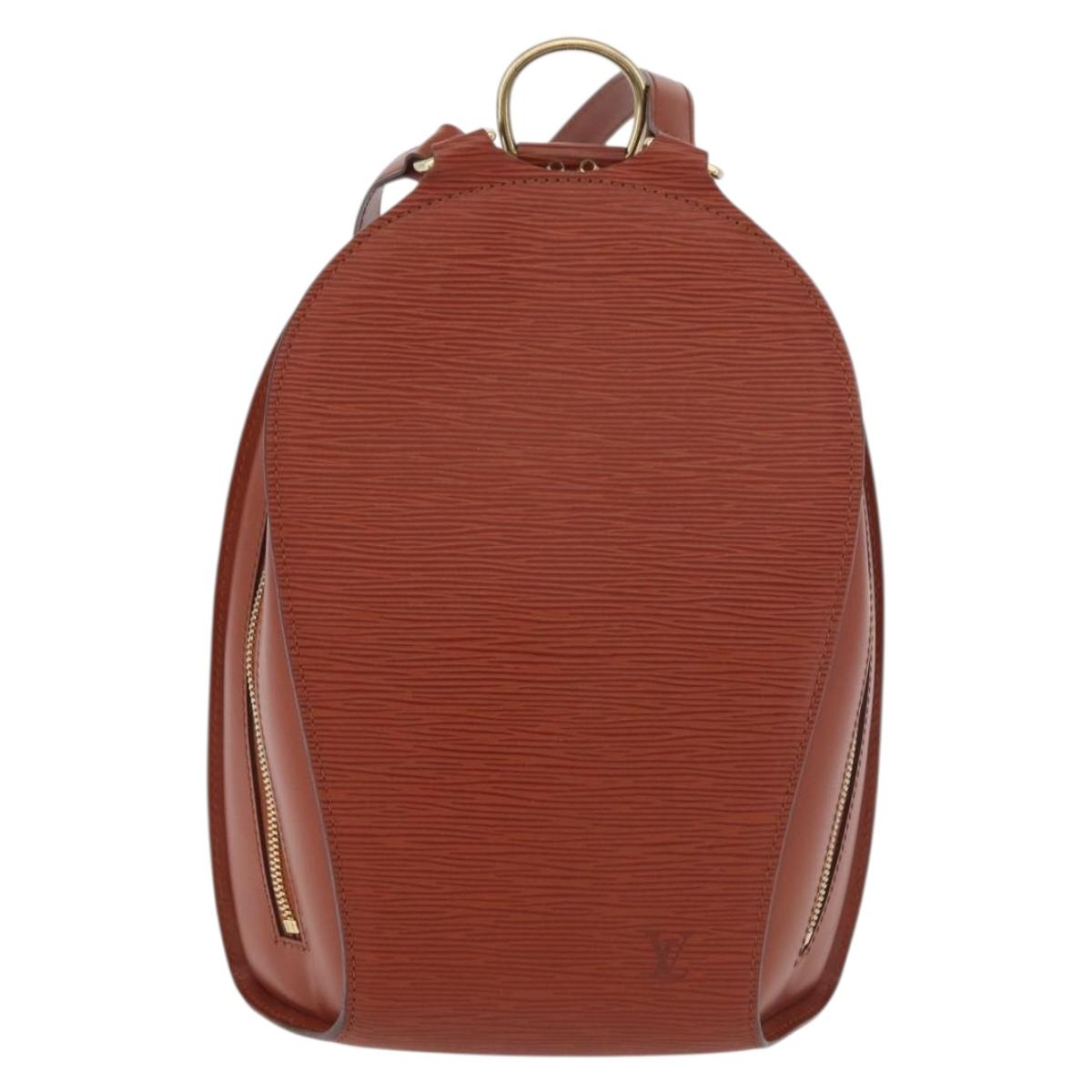 LOUIS VUITTON Epi Mabillon Backpack Brown M52233 LV Auth 176465A