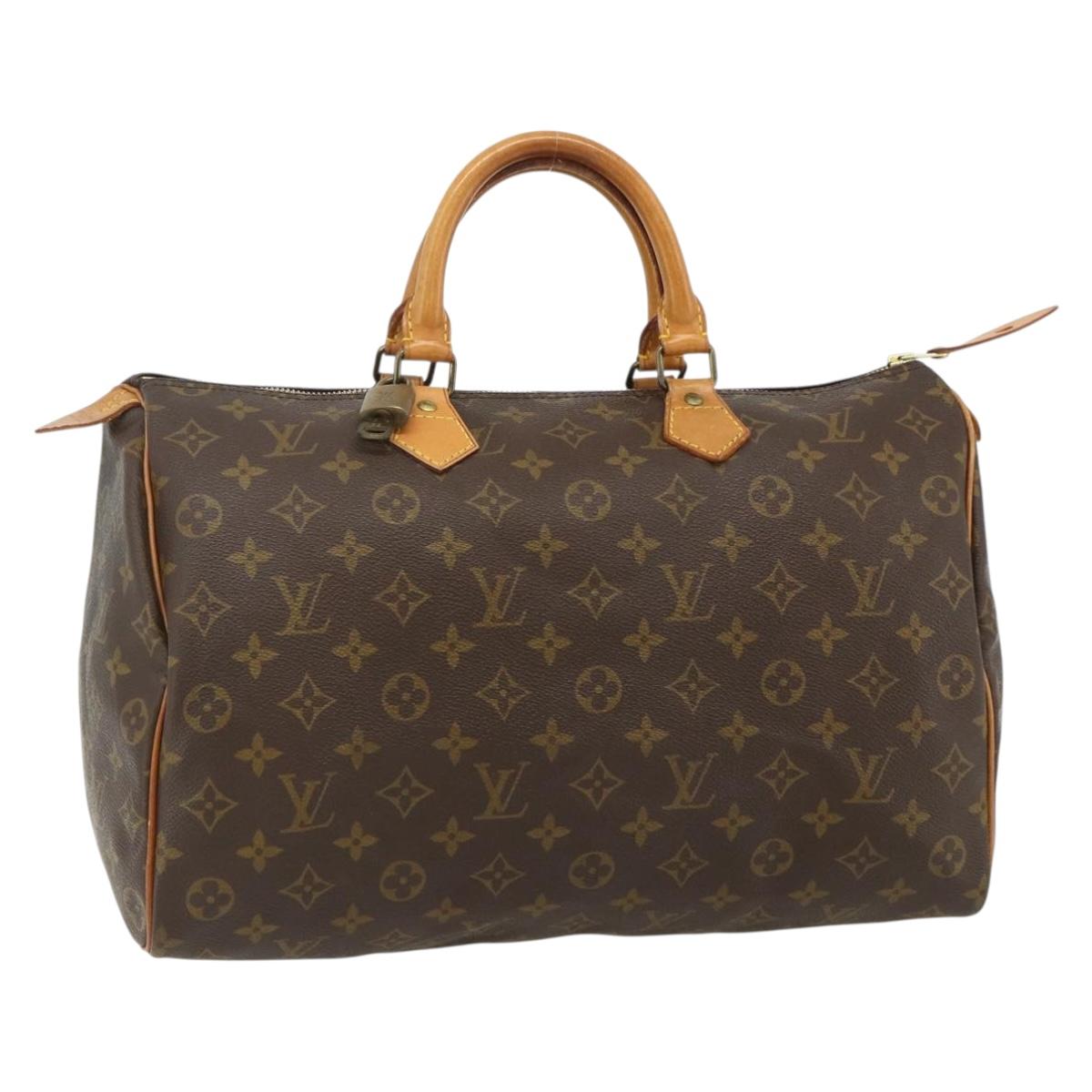 LOUIS VUITTON Monogram Speedy 35 Hand Bag M41524 LV Auth 176469A