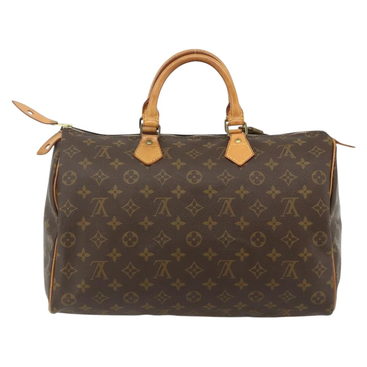 LOUIS VUITTON Monogram Speedy 35 Hand Bag M41524 LV Auth 176469A
