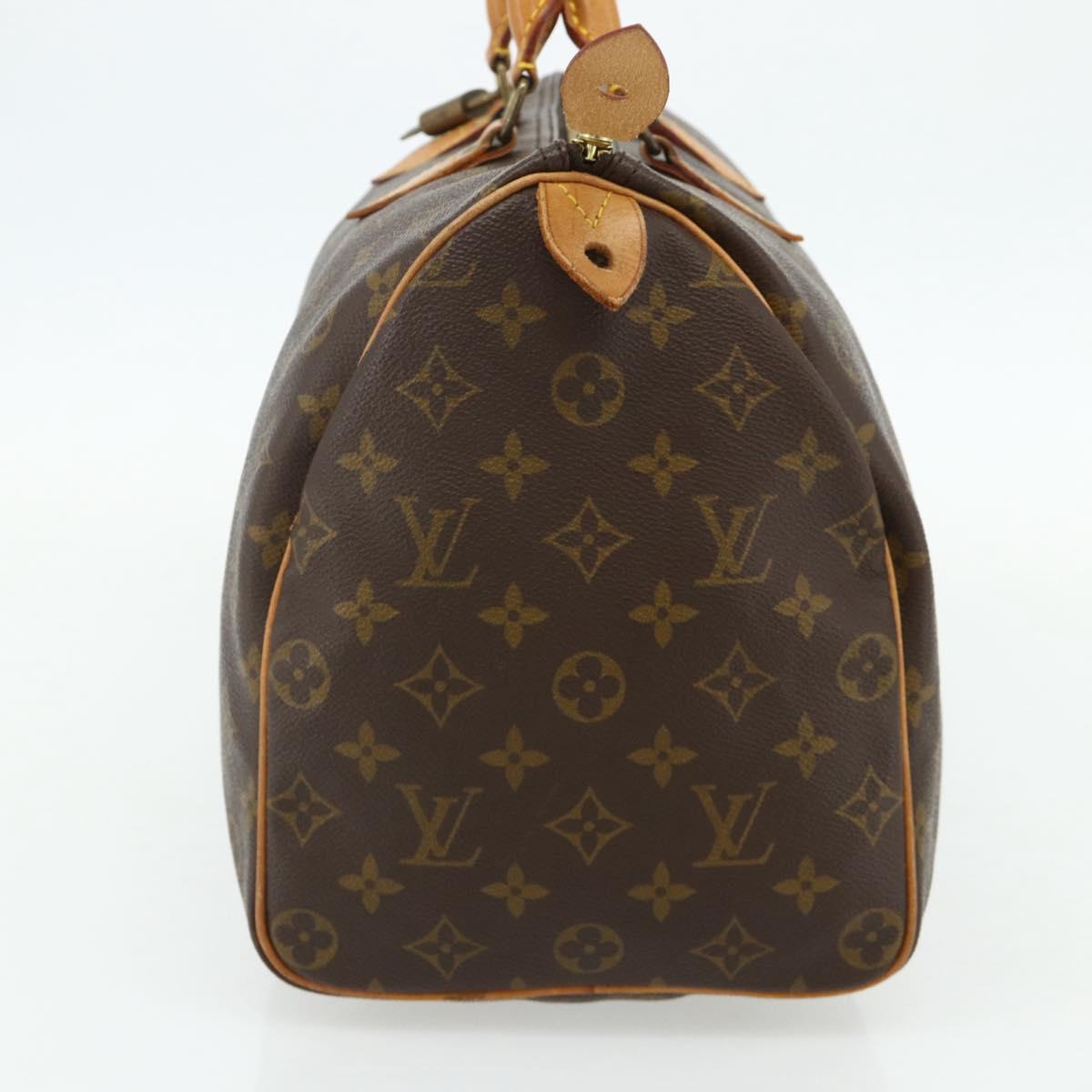 LOUIS VUITTON Monogram Speedy 35 Hand Bag M41524 LV Auth 176469A