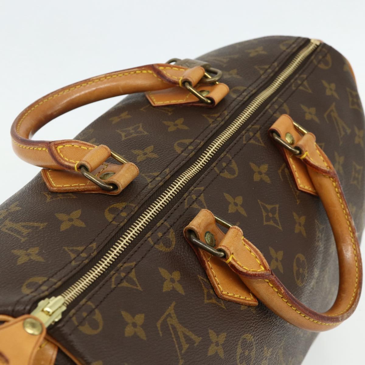 LOUIS VUITTON Monogram Speedy 35 Hand Bag M41524 LV Auth 176469A