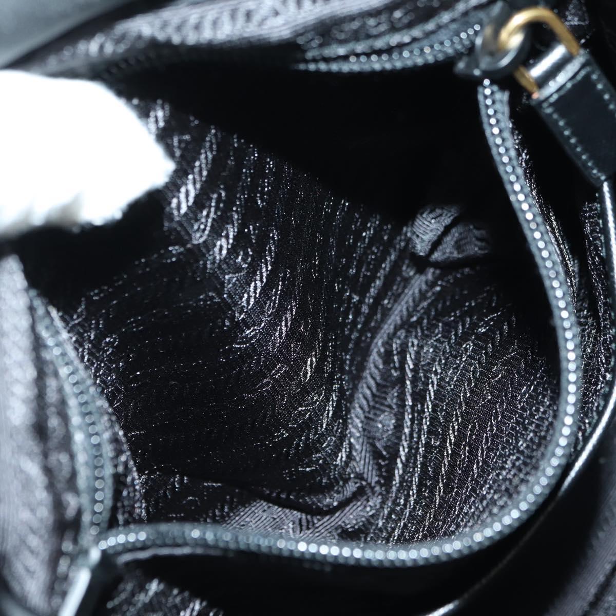 PRADA Robot Backpack Nylon Black Silver Auth 176514SAV