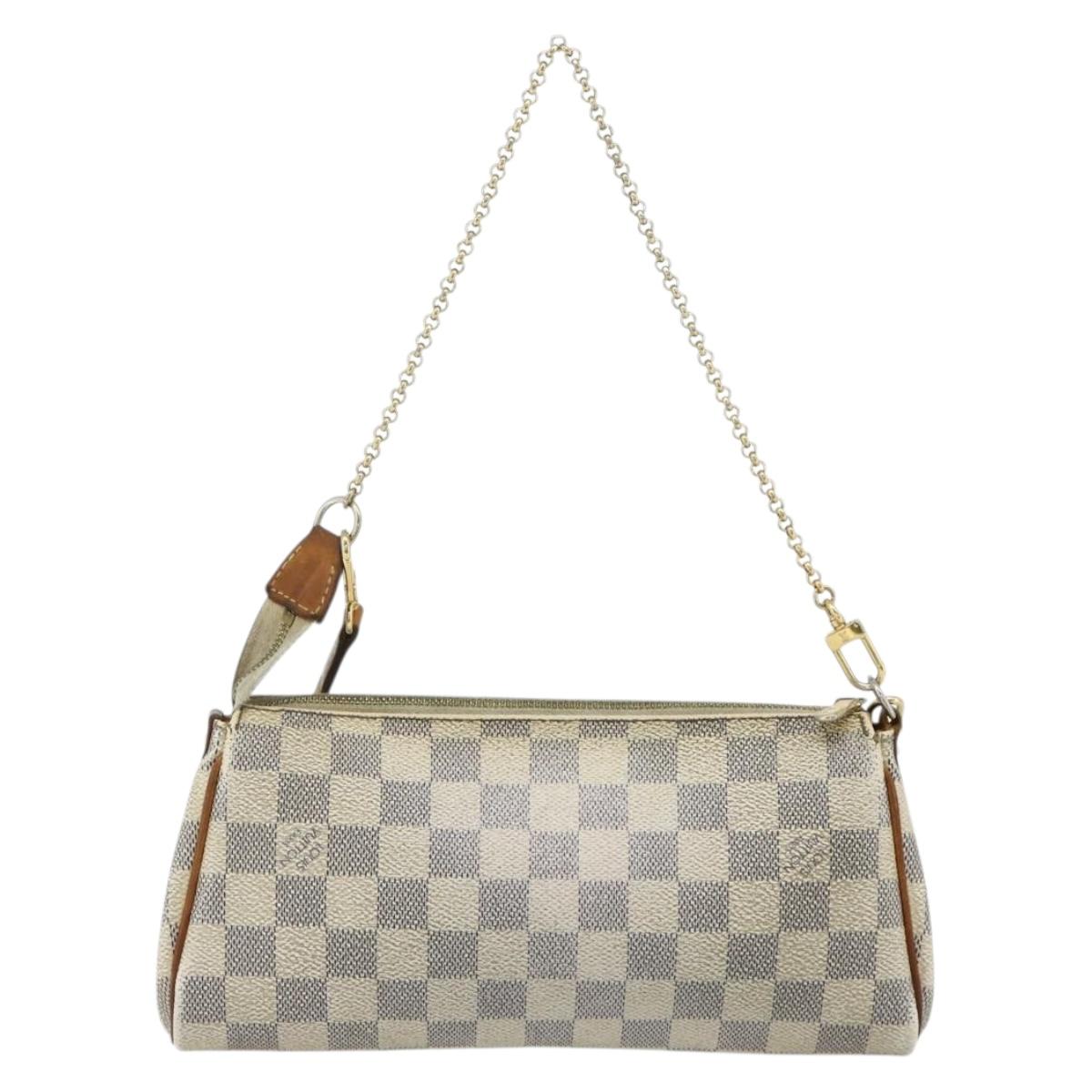 LOUIS VUITTON Damier Azur Eva Shoulder Bag 2way N55214 LV Auth 176535