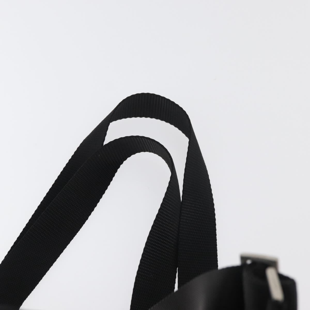 PRADA Backpack Nylon Black Silver Auth 176615A