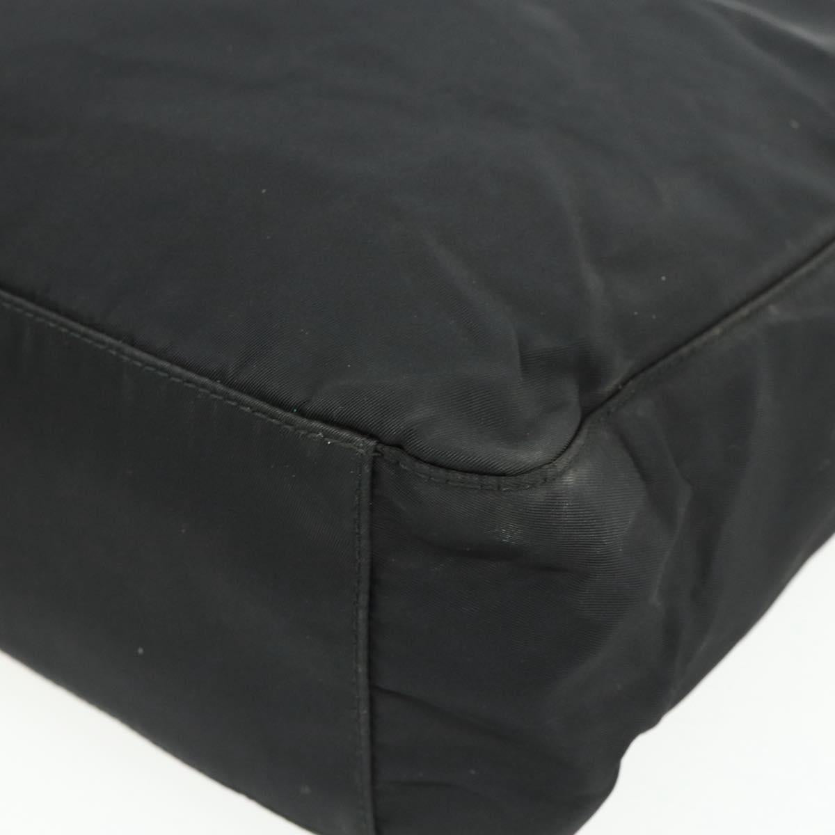 PRADA Tote Bag Nylon Black Auth 176646