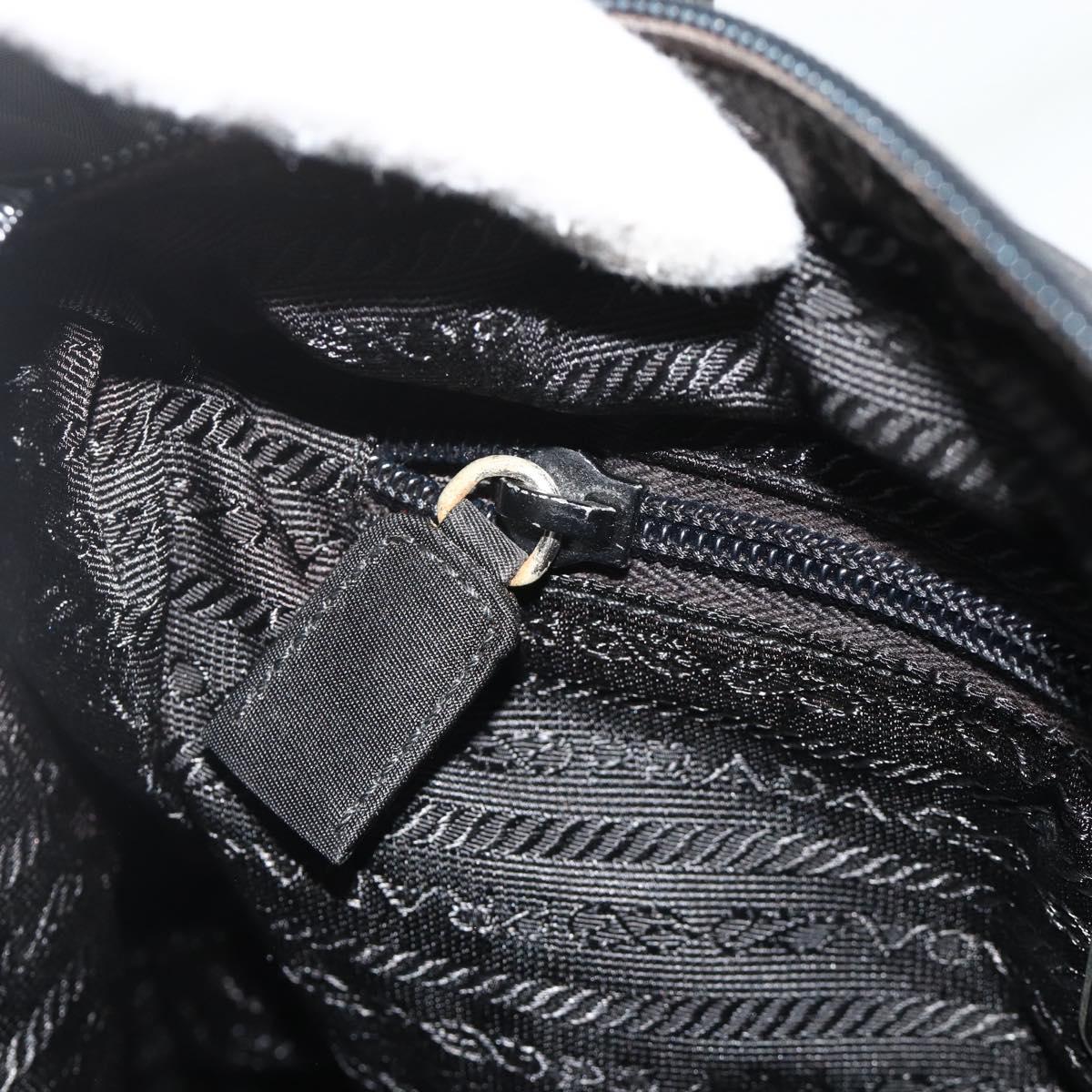 PRADA Tote Bag Nylon Black Auth 176646