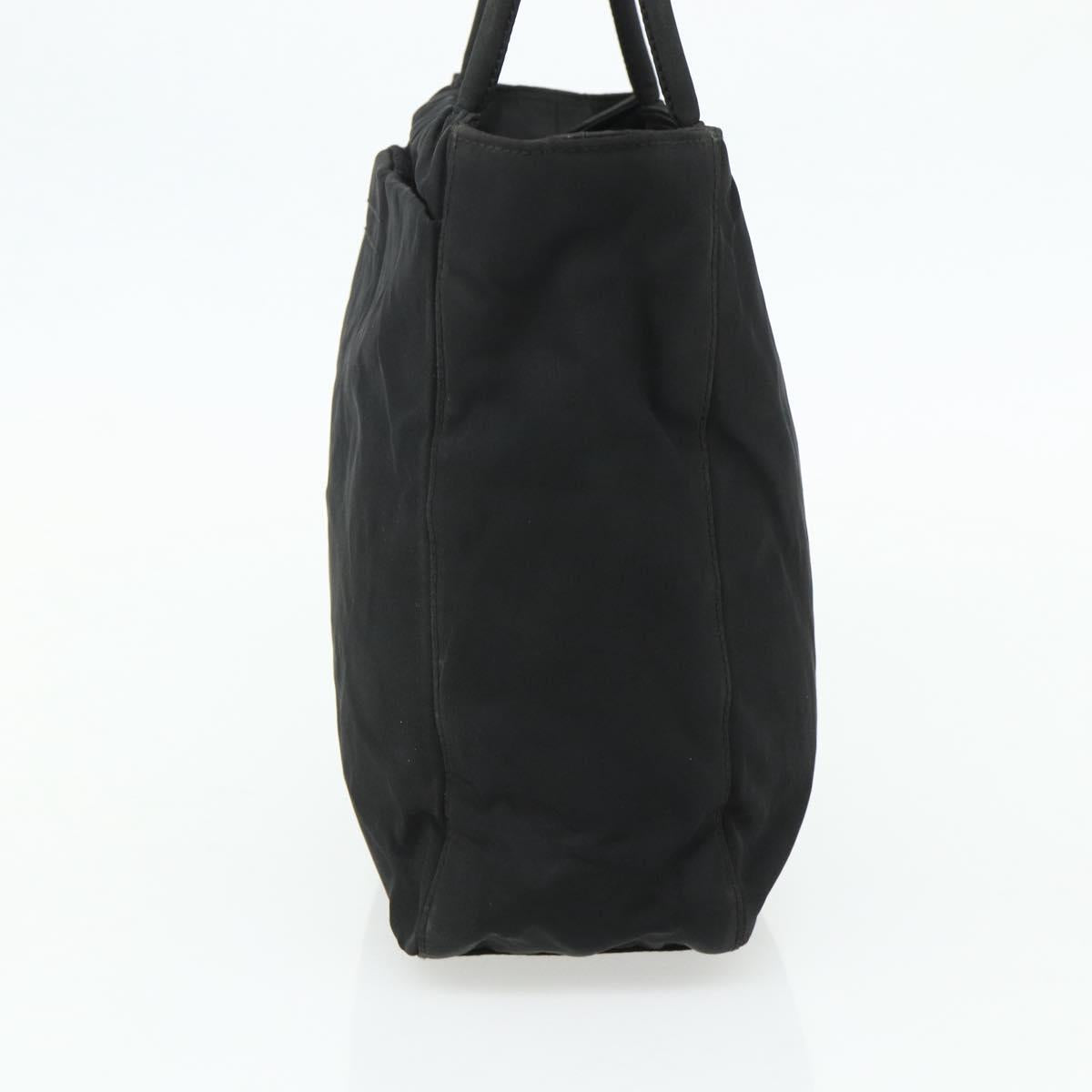 PRADA Tote Bag Nylon Black Auth 176646