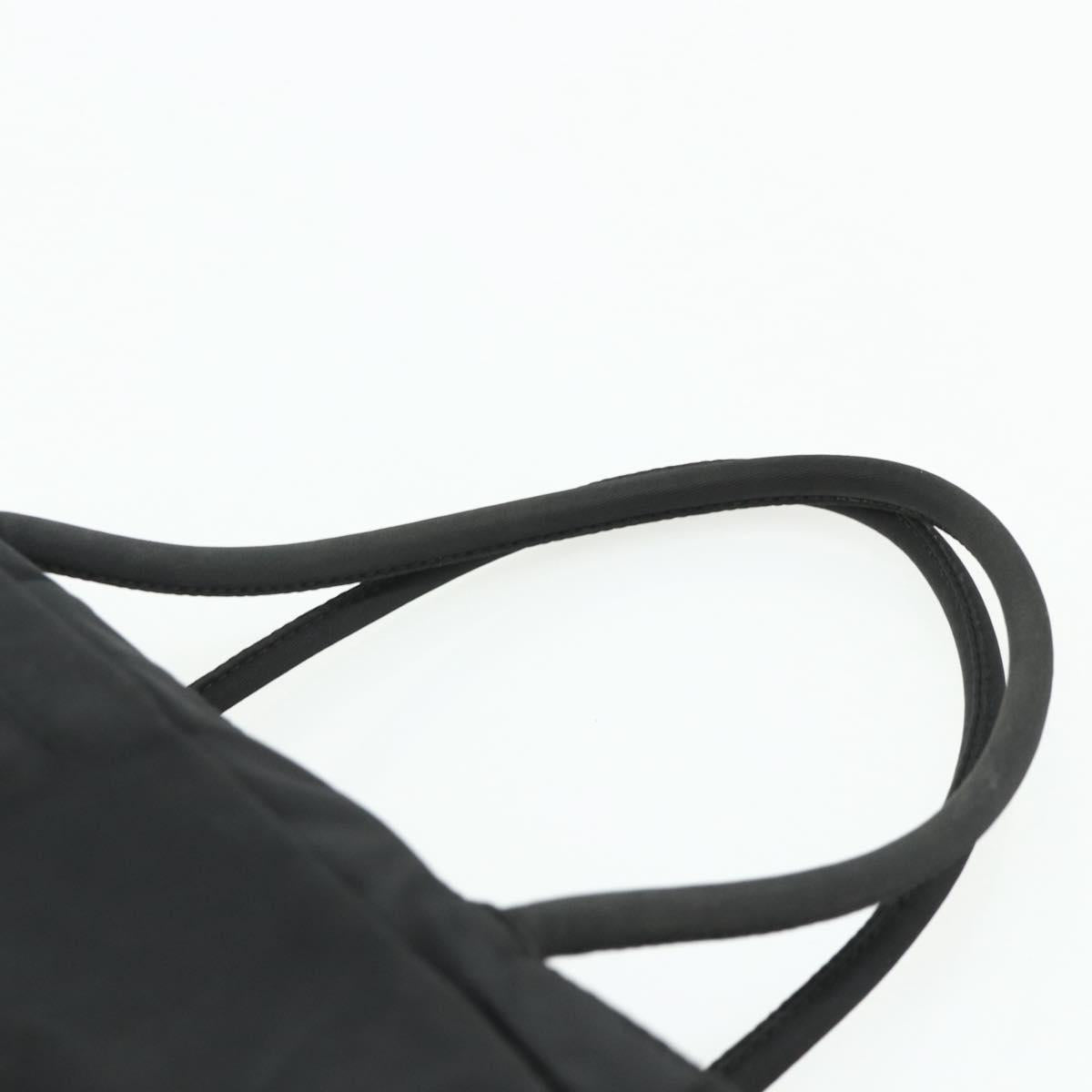 PRADA Tote Bag Nylon Black Auth 176646