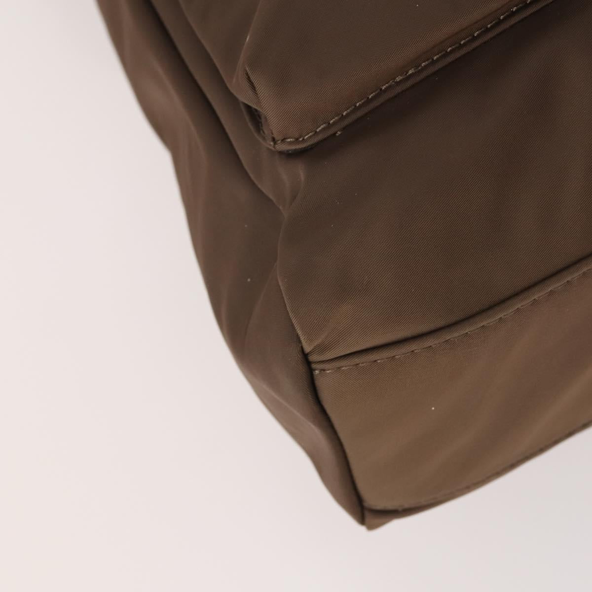 BURBERRY Tote Bag Nylon 2way Brown Auth 176648A