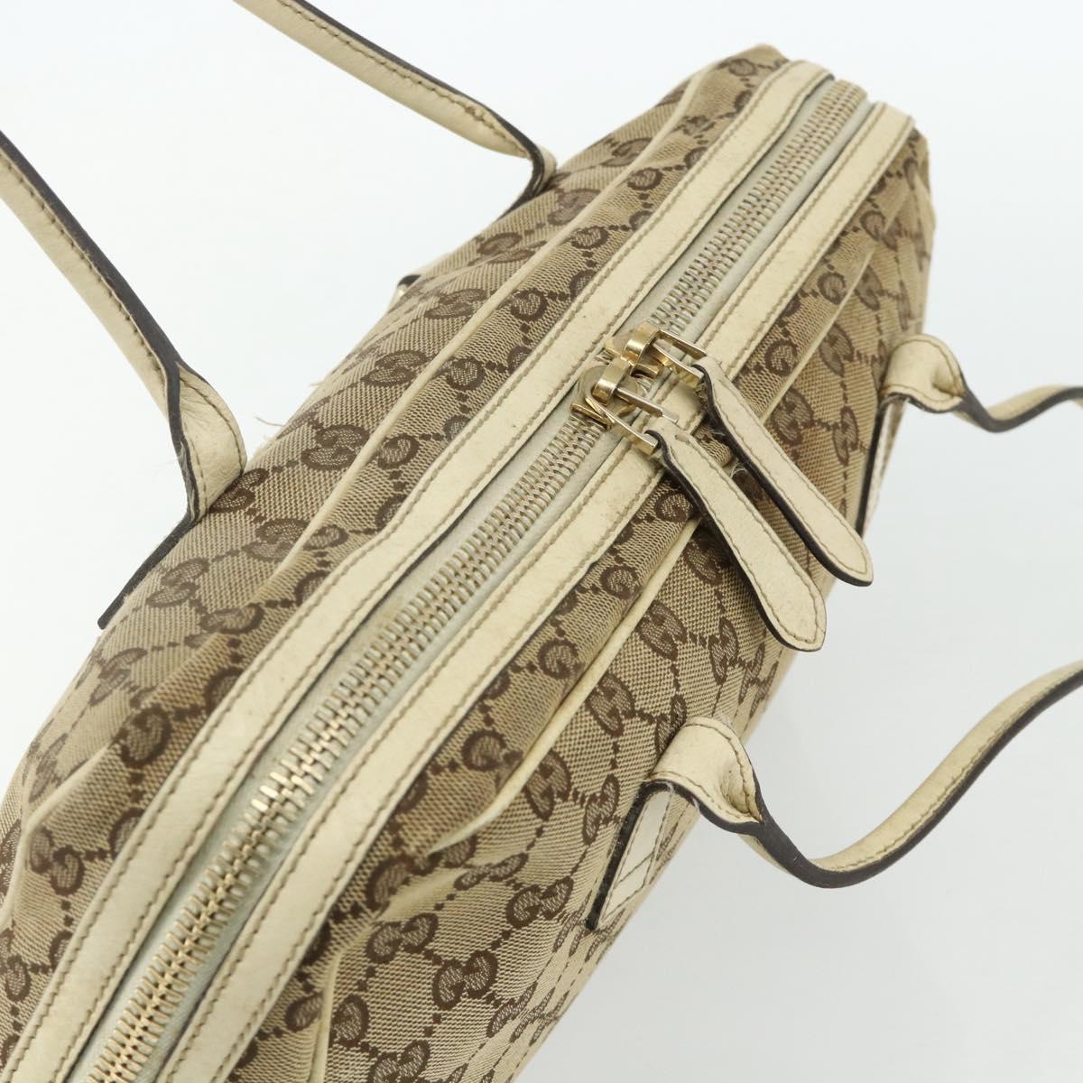 GUCCI GG Canvas Tote Bag Beige Gold 169971 Auth 176655