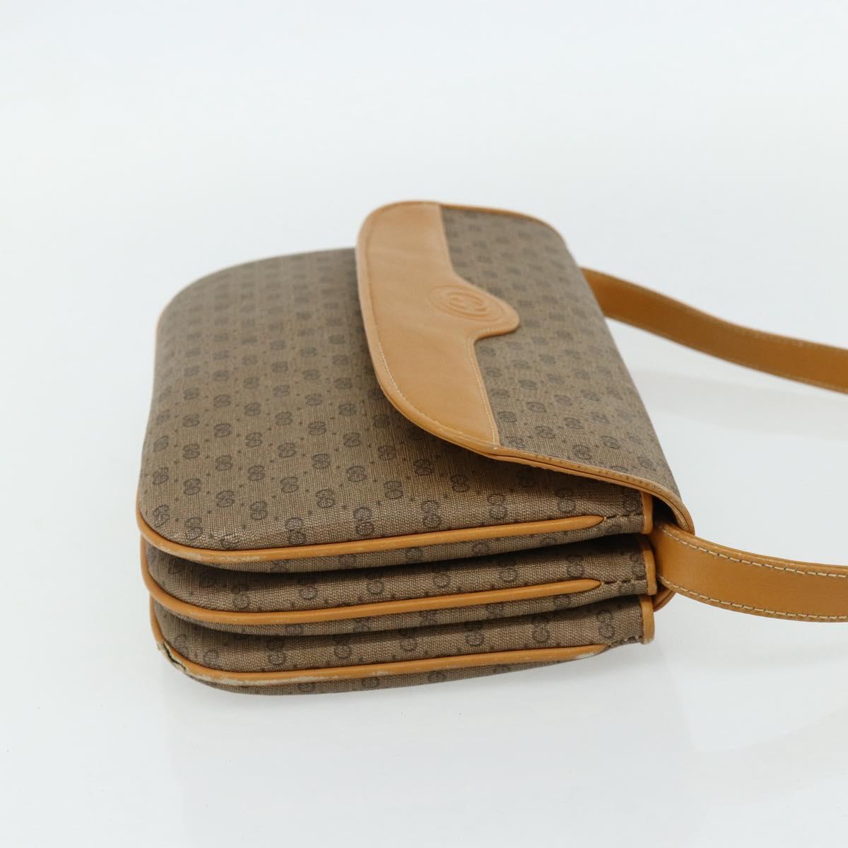 GUCCI Micro GG Supreme Shoulder Bag PVC Beige Gold 004 104 0024 Auth 176684