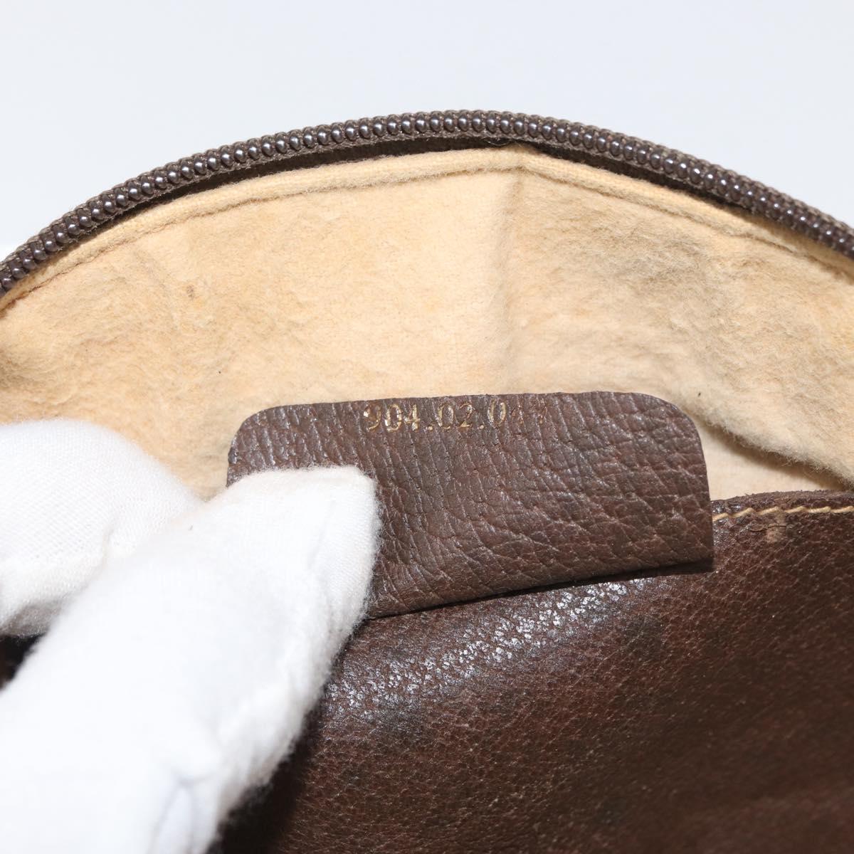 GUCCI GG Supreme Web Sherry Line Shoulder Bag PVC Beige 904 02 047 Auth 176686