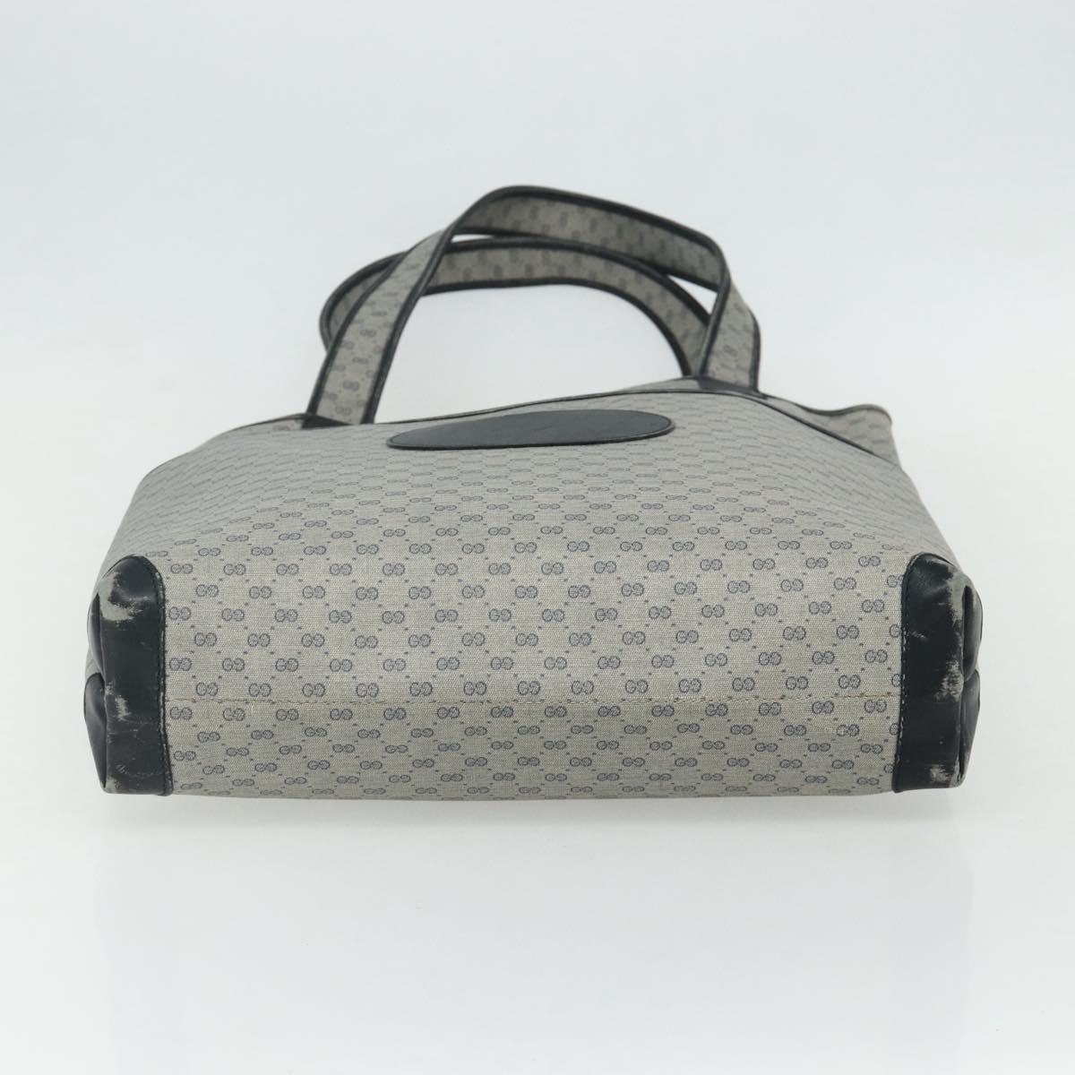 GUCCI GG Supreme Tote Bag PVC Navy Gold 002 39 0054 Auth 176695