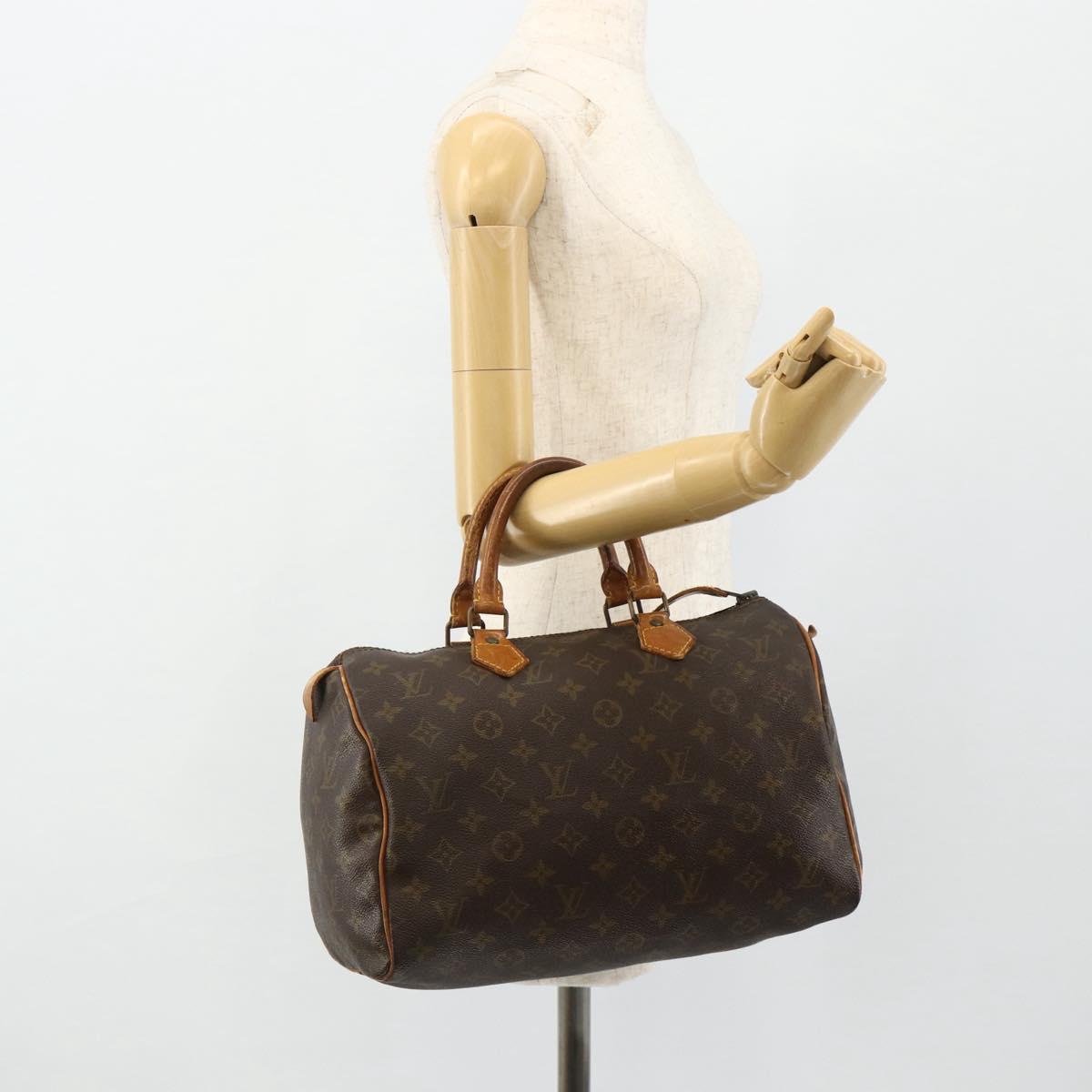LOUIS VUITTON Monogram Speedy 30 Hand Bag M41526 LV Auth 176720