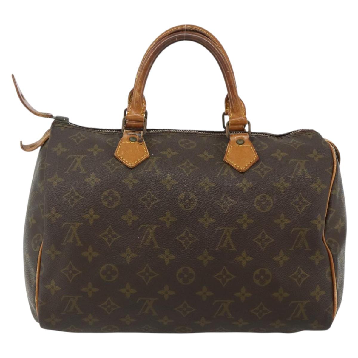 LOUIS VUITTON Monogram Speedy 30 Hand Bag M41526 LV Auth 176720