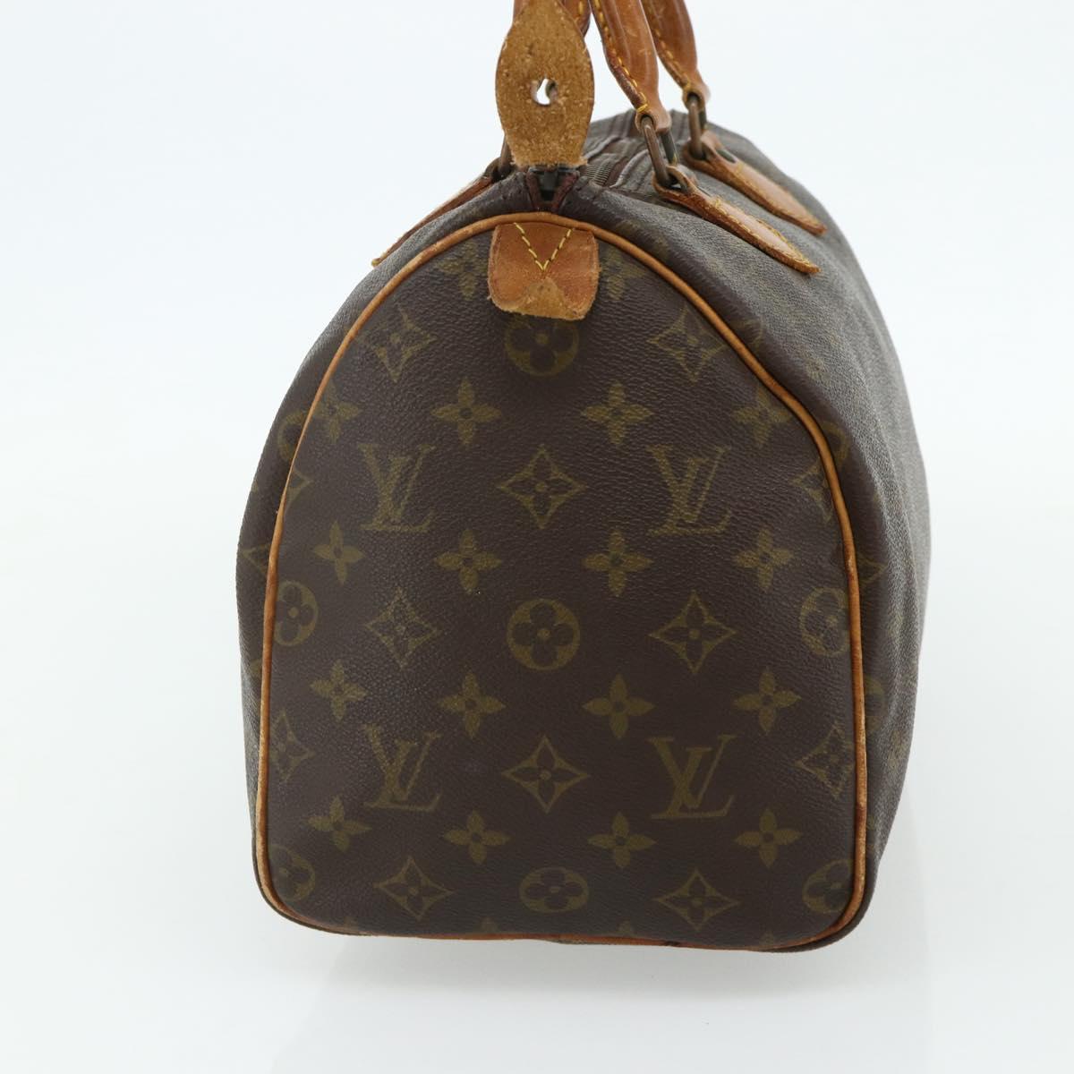 LOUIS VUITTON Monogram Speedy 30 Hand Bag M41526 LV Auth 176720
