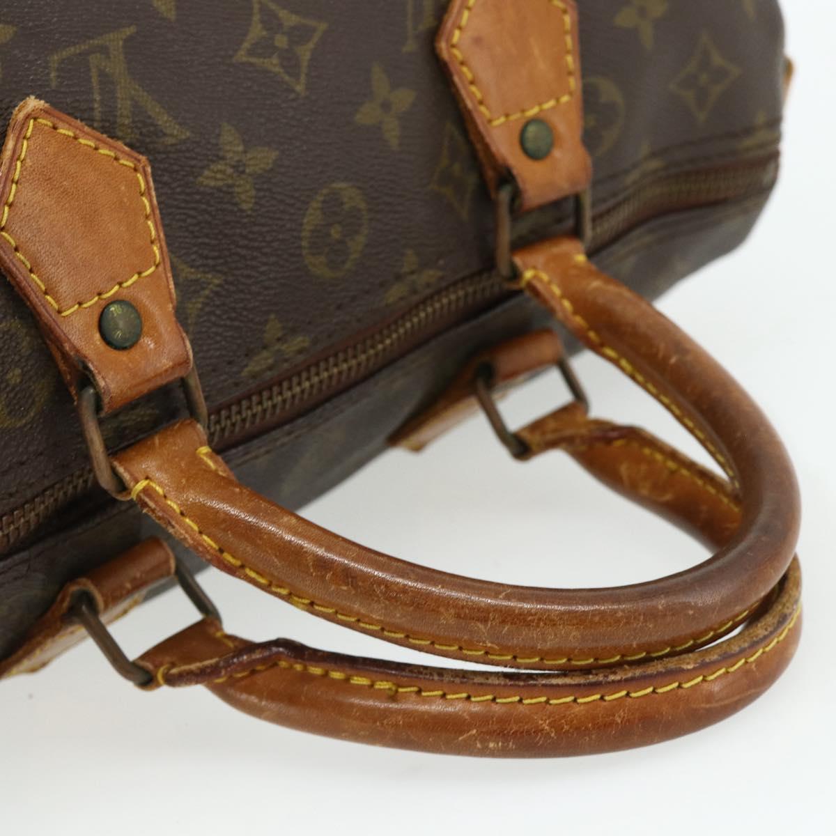 LOUIS VUITTON Monogram Speedy 30 Hand Bag M41526 LV Auth 176720