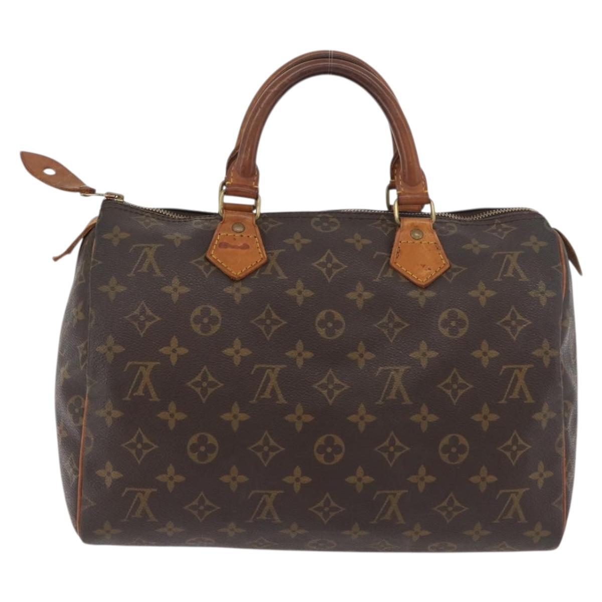 LOUIS VUITTON Monogram Speedy 30 Hand Bag M41526 LV Auth 176721