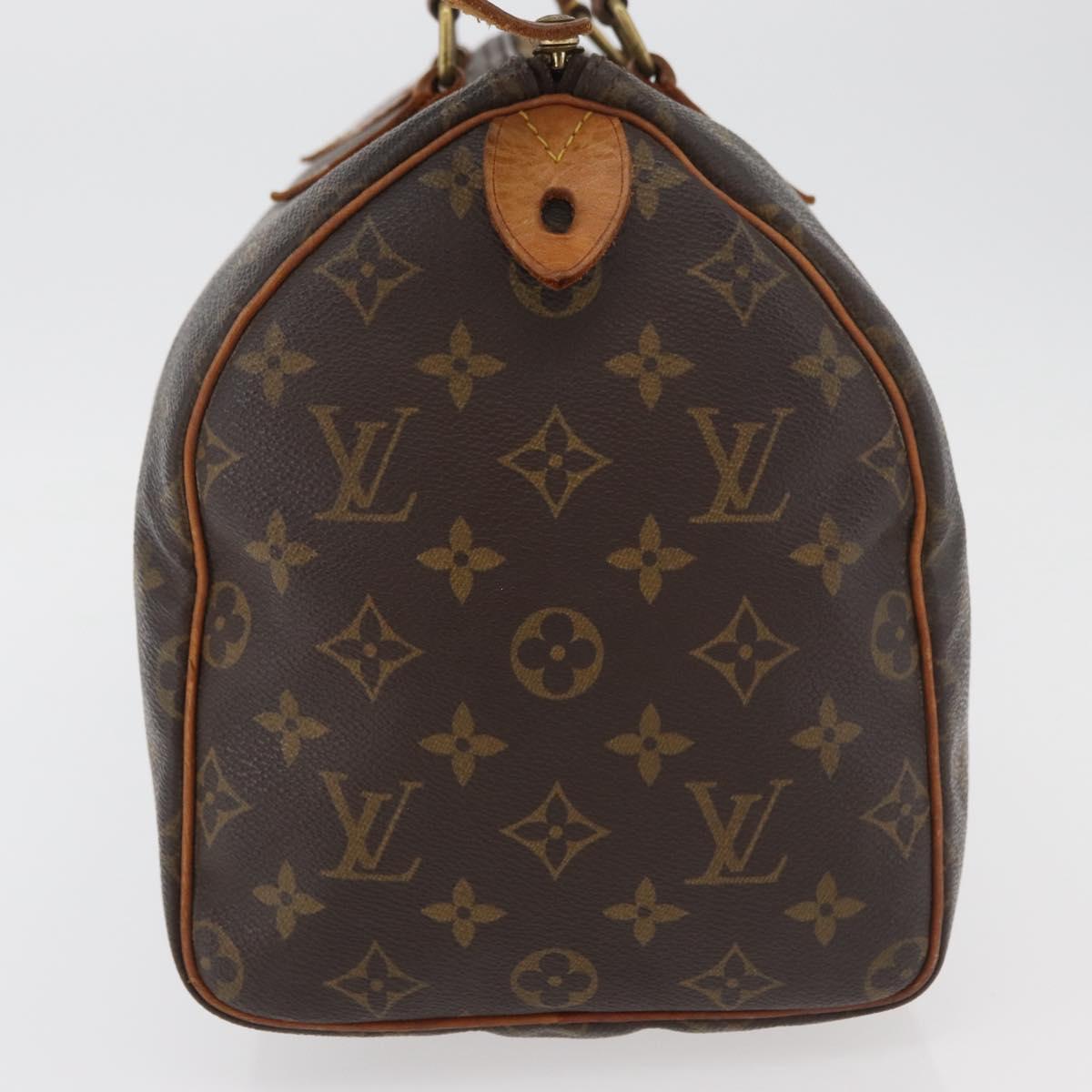 LOUIS VUITTON Monogram Speedy 30 Hand Bag M41526 LV Auth 176721