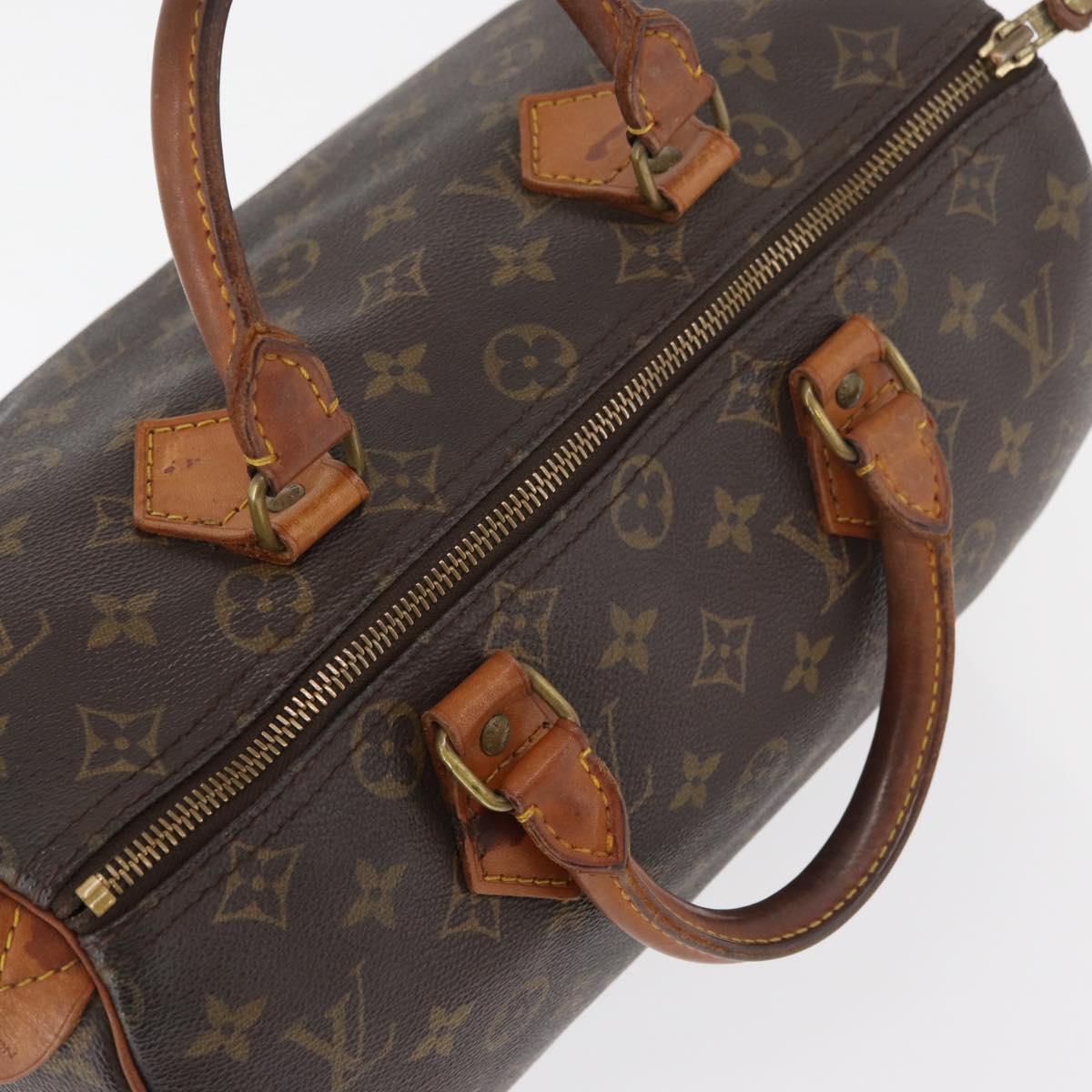 LOUIS VUITTON Monogram Speedy 30 Hand Bag M41526 LV Auth 176721
