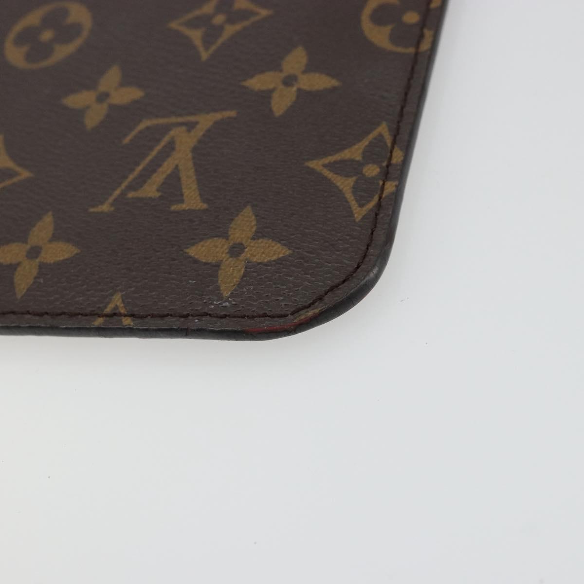 LOUIS VUITTON Monogram Neverfull MM Pouch Accessory Pouch LV Auth 176726
