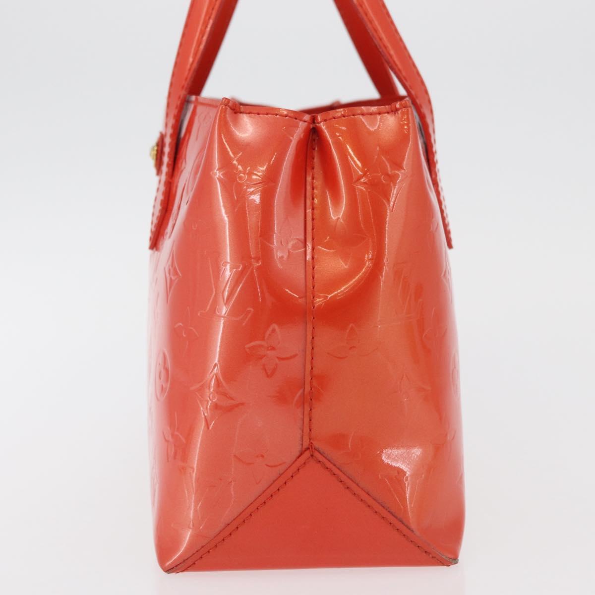 LOUIS VUITTON Monogram Vernis Wilshire PM Bag Orenge Sunset M93644 Auth 176732A