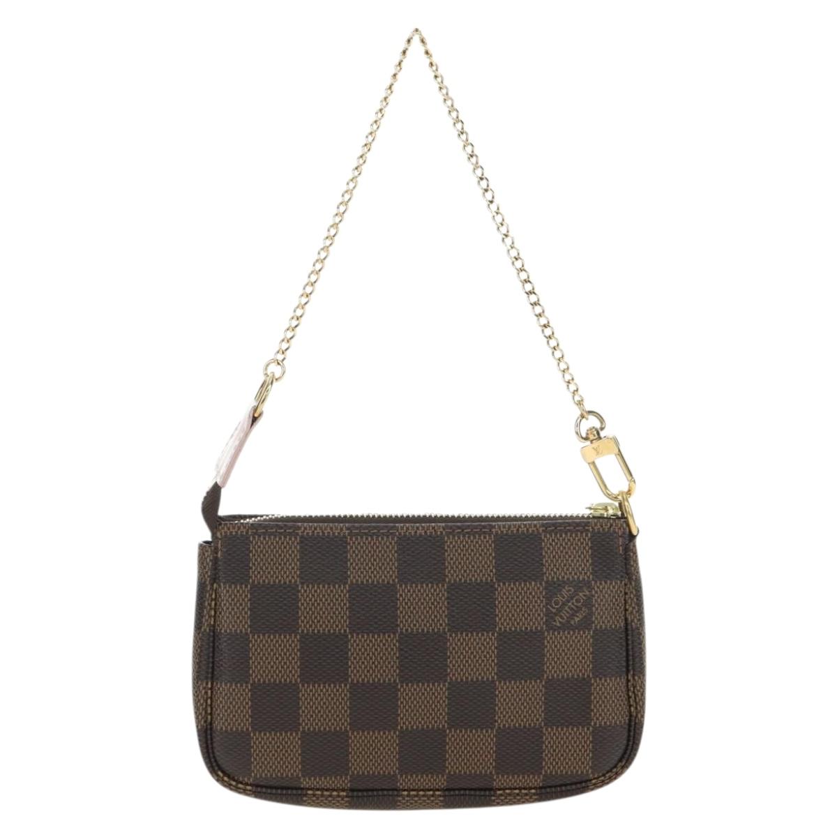 LOUIS VUITTON Damier Vivienne Mini Pochette Accessoires N60402 LV Auth 176744SAM