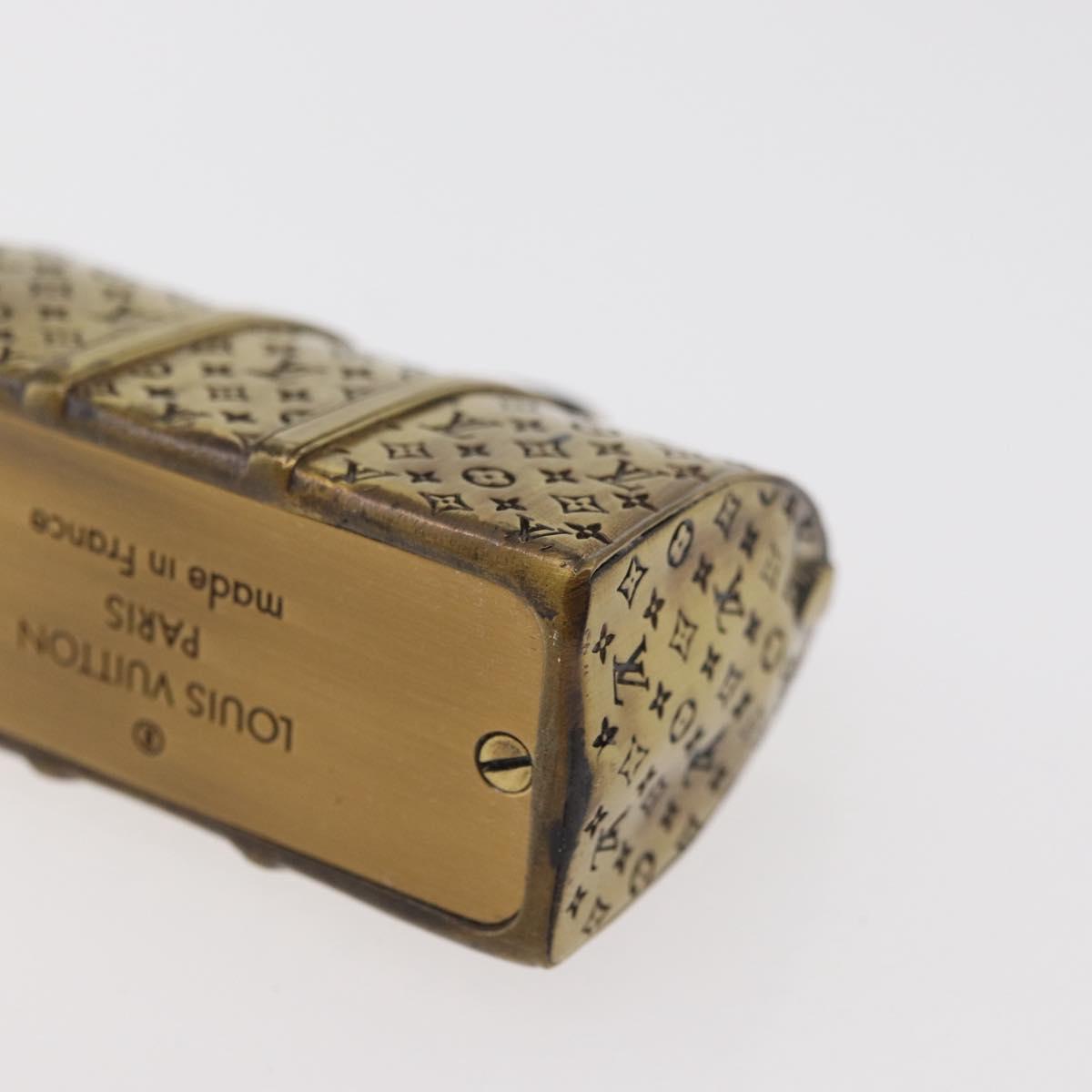 LOUIS VUITTON Keepall Motif Paper weight metal Gold LV Auth 176750A