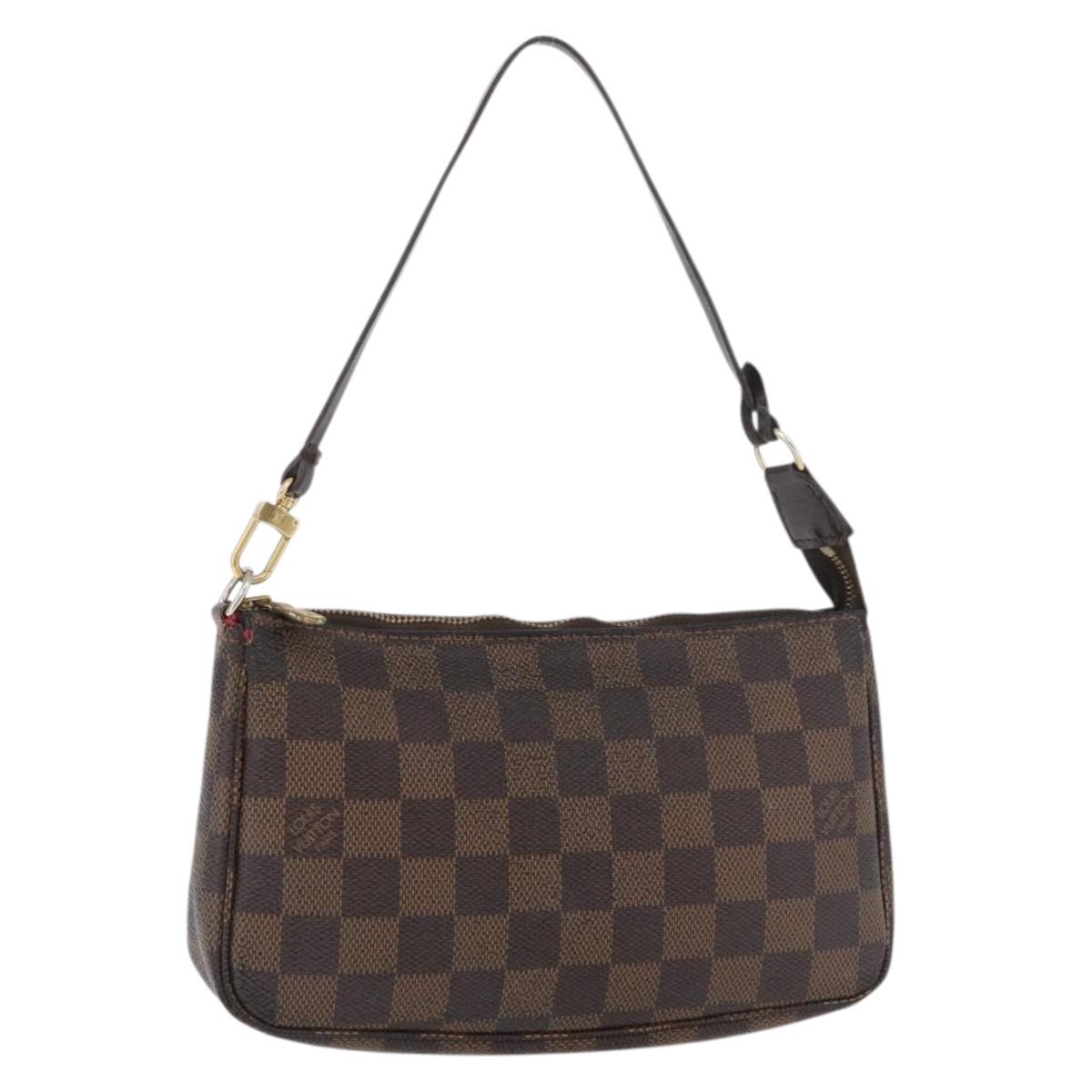 LOUIS VUITTON Damier Ebene Pochette Accessoires Pouch N41206 LV Auth 176761