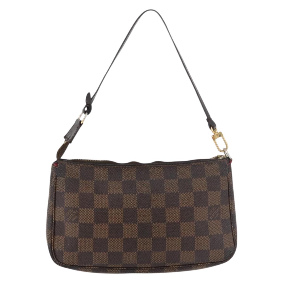 LOUIS VUITTON Damier Ebene Pochette Accessoires Pouch N41206 LV Auth 176761