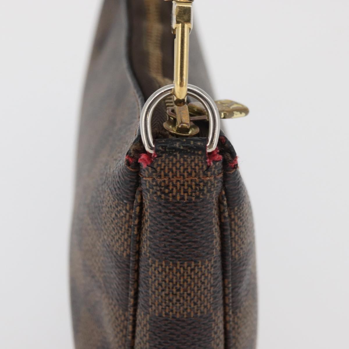 LOUIS VUITTON Damier Ebene Pochette Accessoires Pouch N41206 LV Auth 176761
