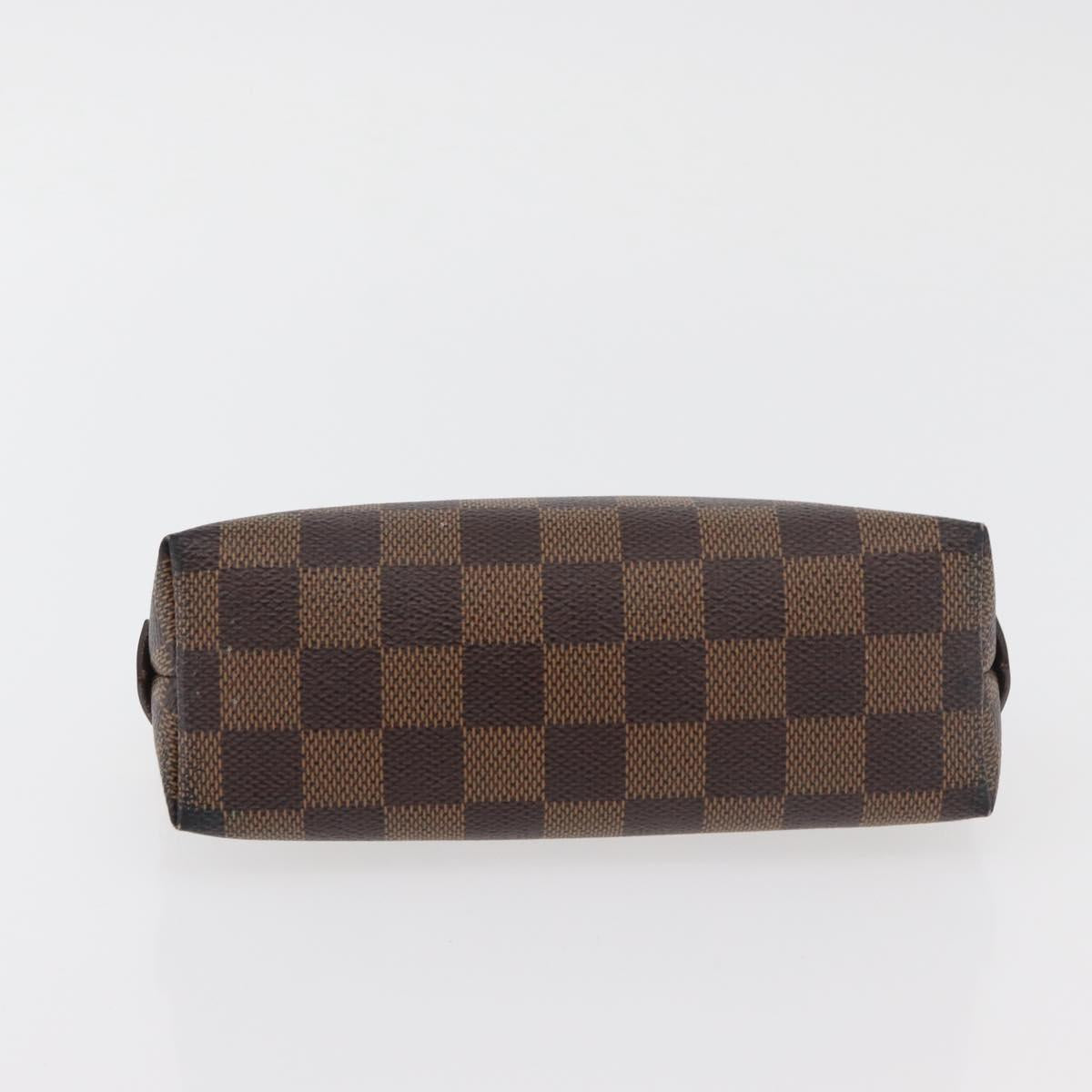 LOUIS VUITTON Damier Ebene Pochette Cosmetic PM Pouch N47516 LV Auth 176763