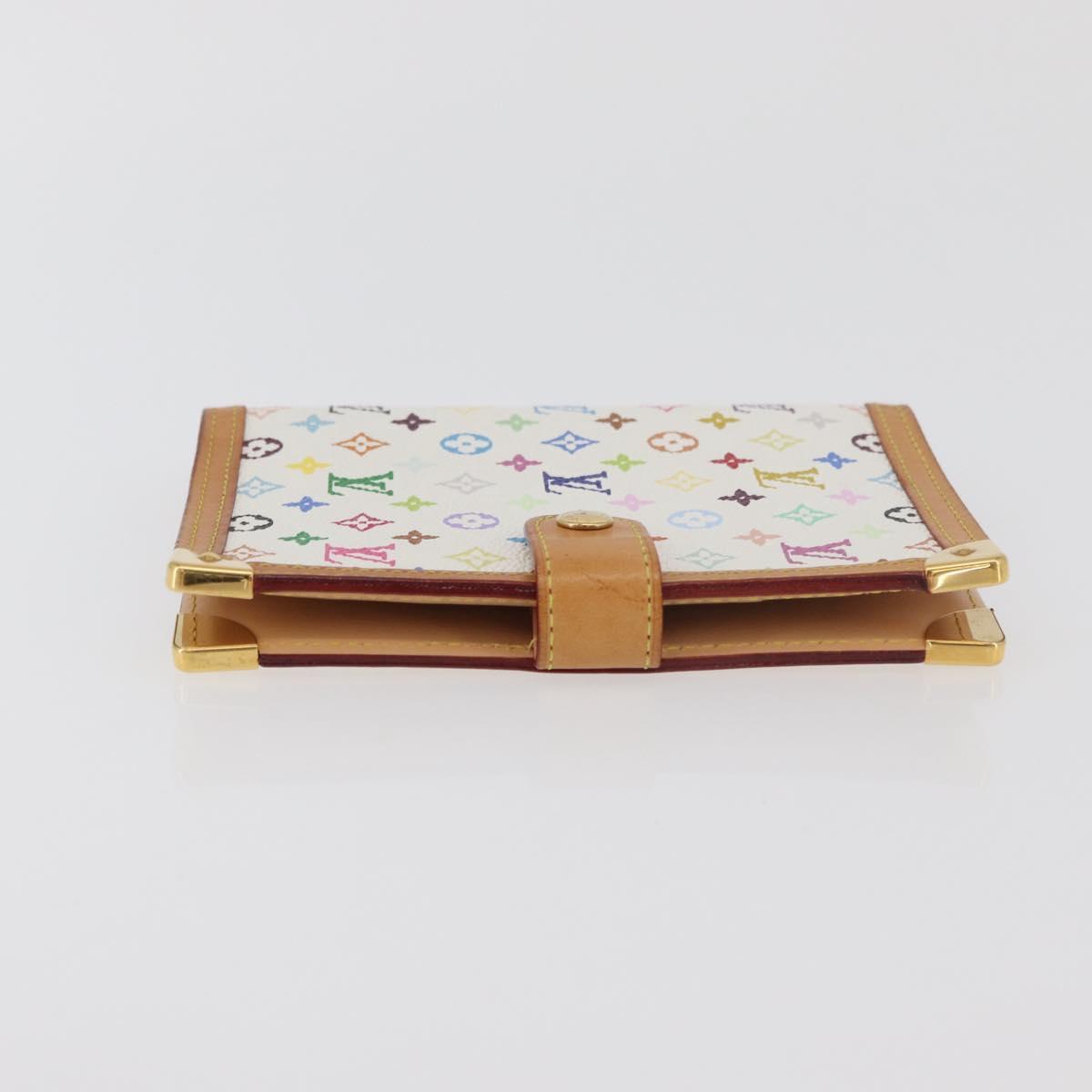 LOUIS VUITTON Monogram Multicolor Agenda PM Day Cover White R21074 Auth 176764