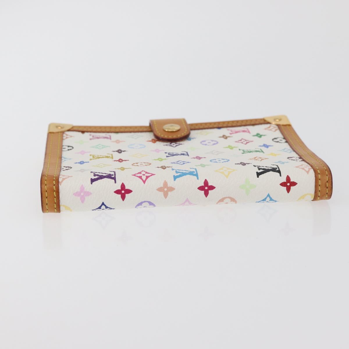 LOUIS VUITTON Monogram Multicolor Agenda PM Day Cover White R21074 Auth 176764