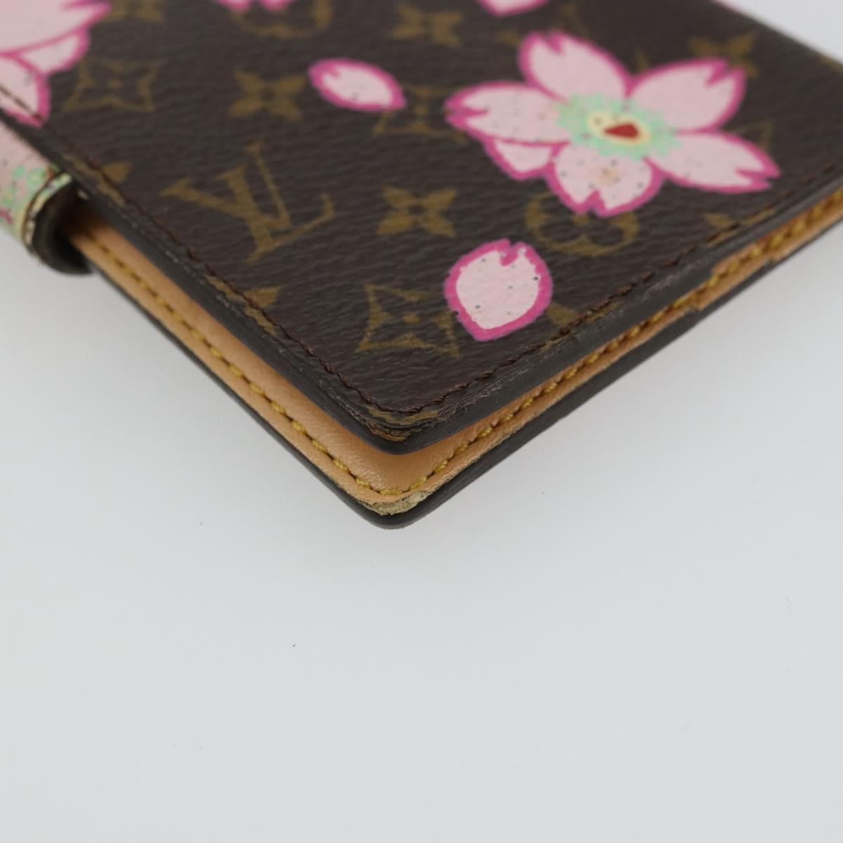 LOUIS VUITTON Cherry Blossom Agenda Mini Day Planner Cover M92021 Auth 176768