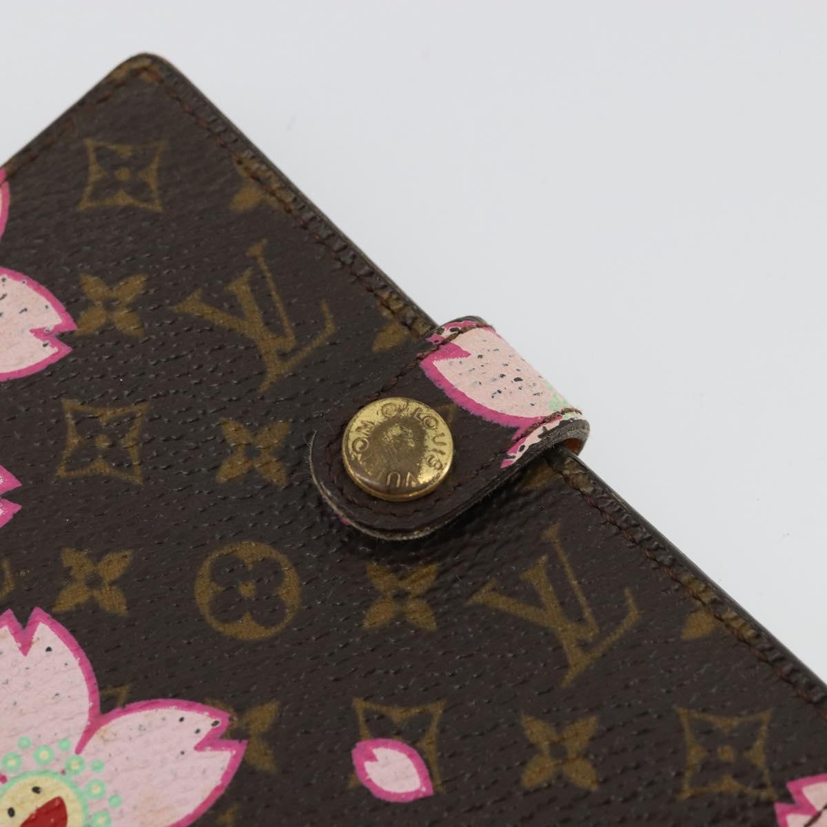 LOUIS VUITTON Cherry Blossom Agenda Mini Day Planner Cover M92021 Auth 176768