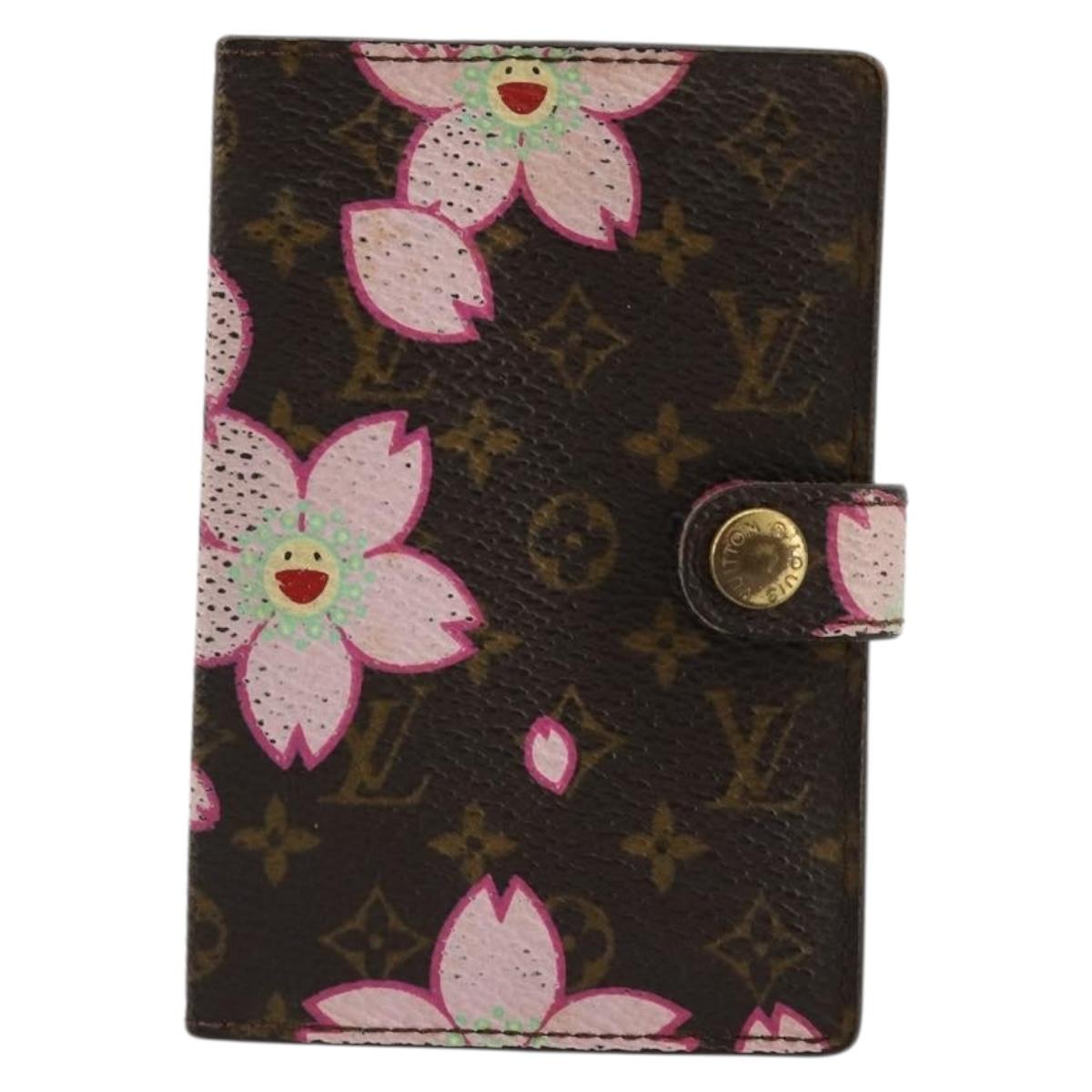 LOUIS VUITTON Cherry Blossom Agenda Mini Day Planner Cover M92021 Auth 176768
