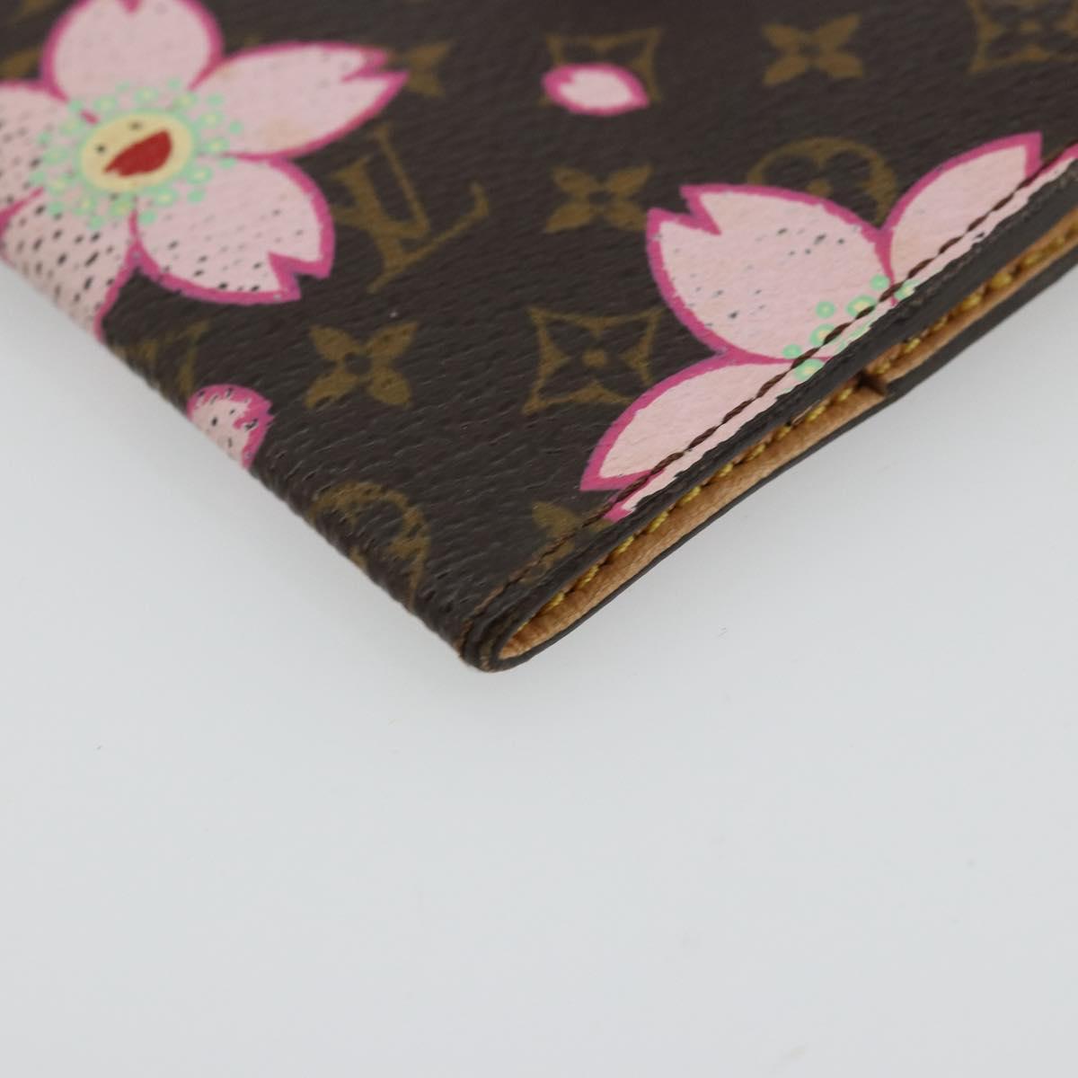 LOUIS VUITTON Cherry Blossom Agenda Mini Day Planner Cover M92021 Auth 176768