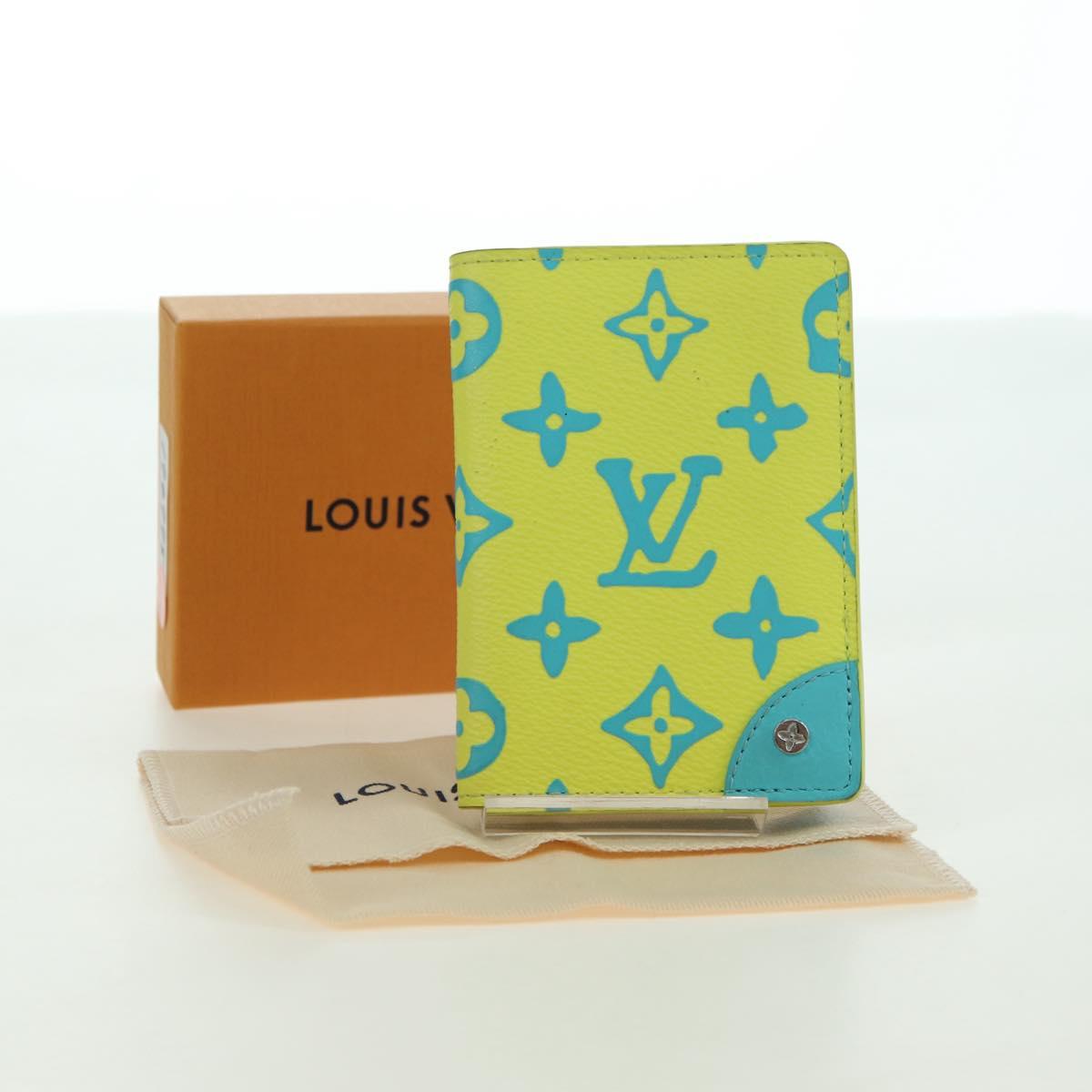 LOUIS VUITTON Playground Organizer De Poch Card Case Yellow M82034 Auth 176775M