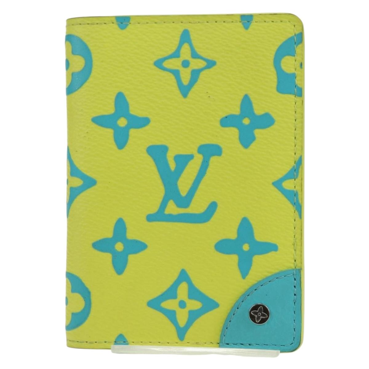 LOUIS VUITTON Playground Organizer De Poch Card Case Yellow M82034 Auth 176775M