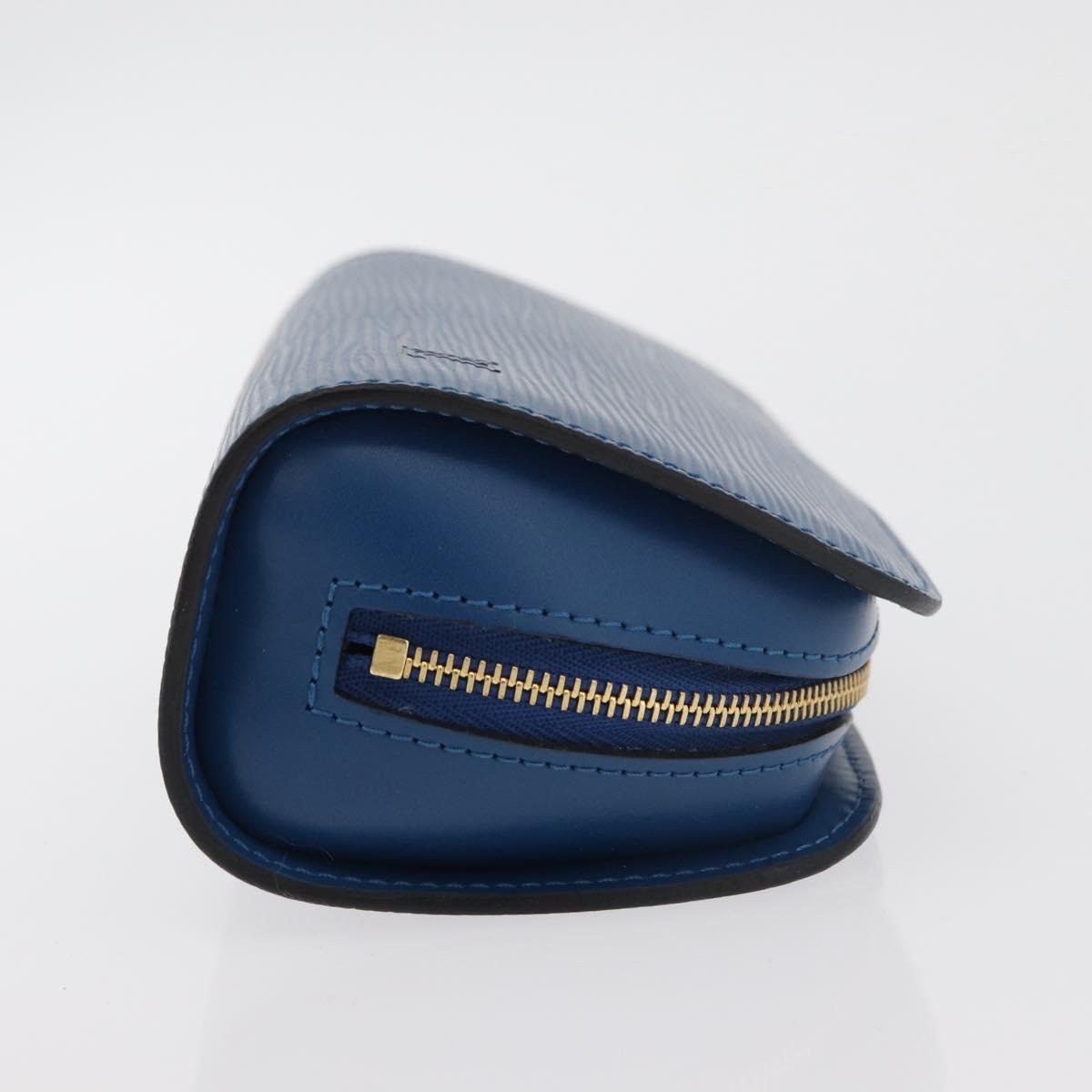 LOUIS VUITTON Epi Dauphine PM Pouch Blue M48445 LV Auth 176812