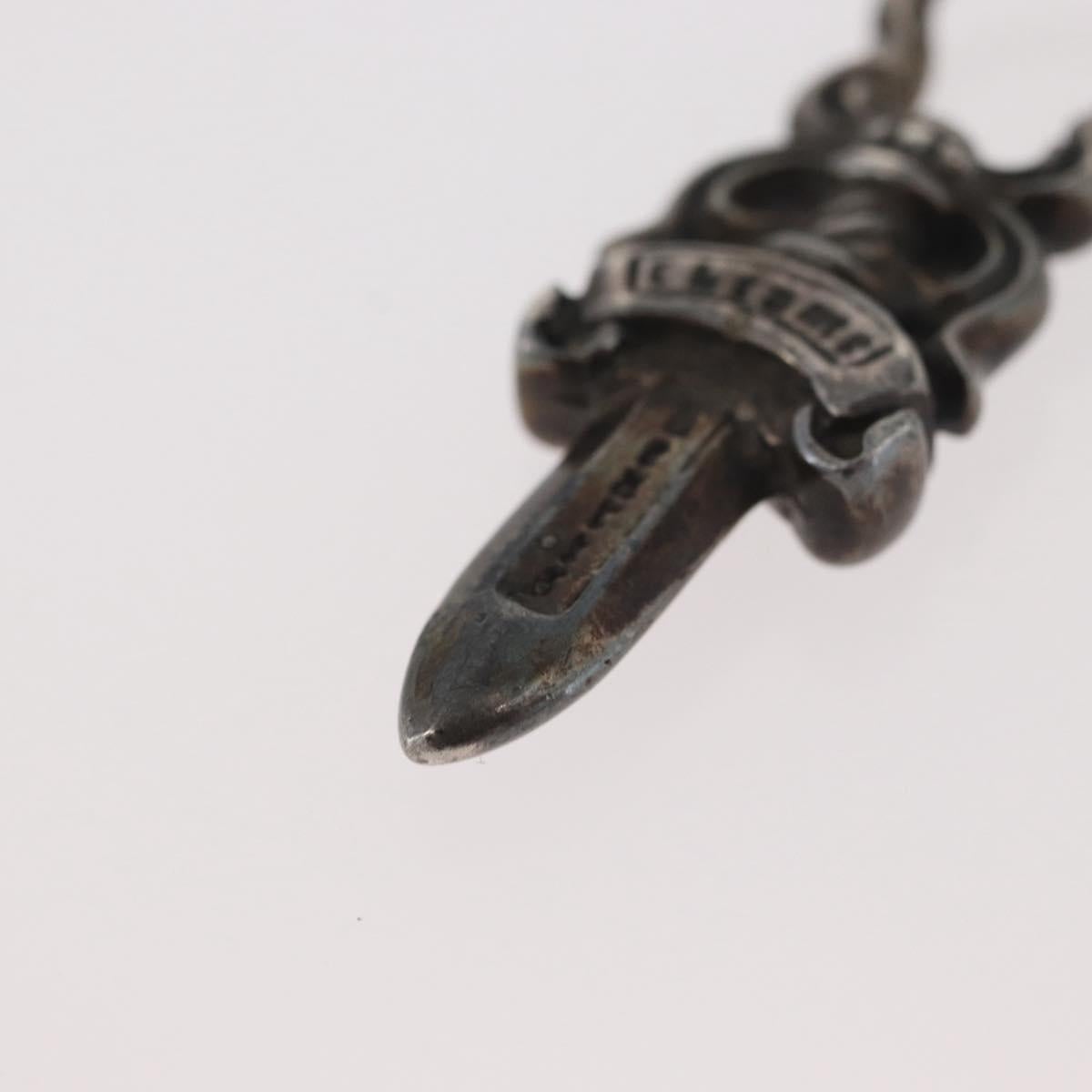 Chrome Hearts Dagger Charm Pendant Top Ag925 Silver Auth 176814SM