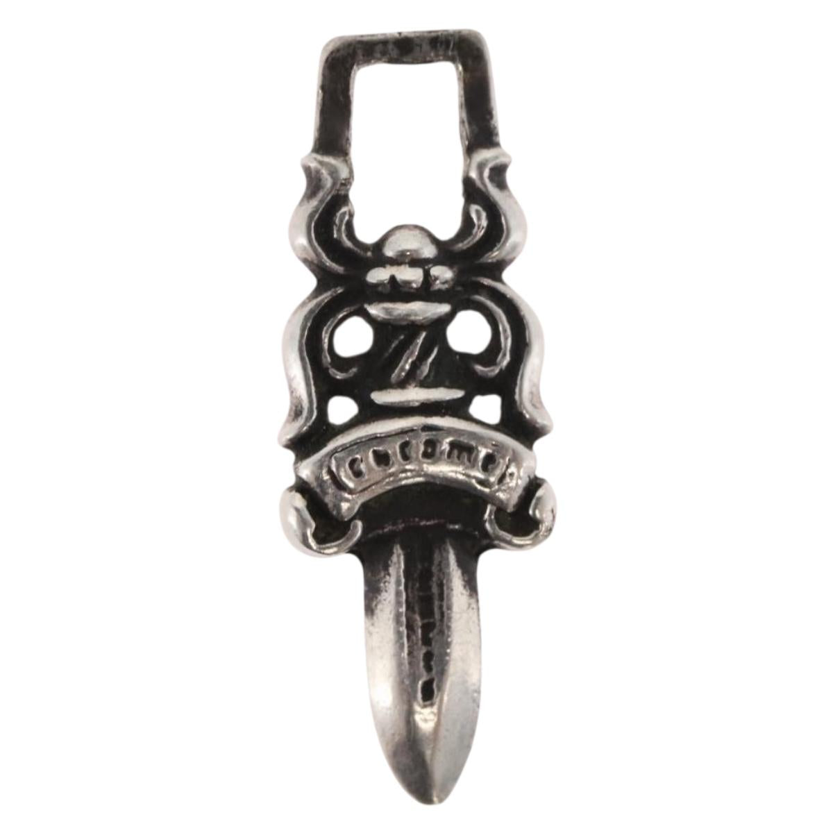 Chrome Hearts Dagger Charm Pendant top Ag925 Silver Auth 176815SM