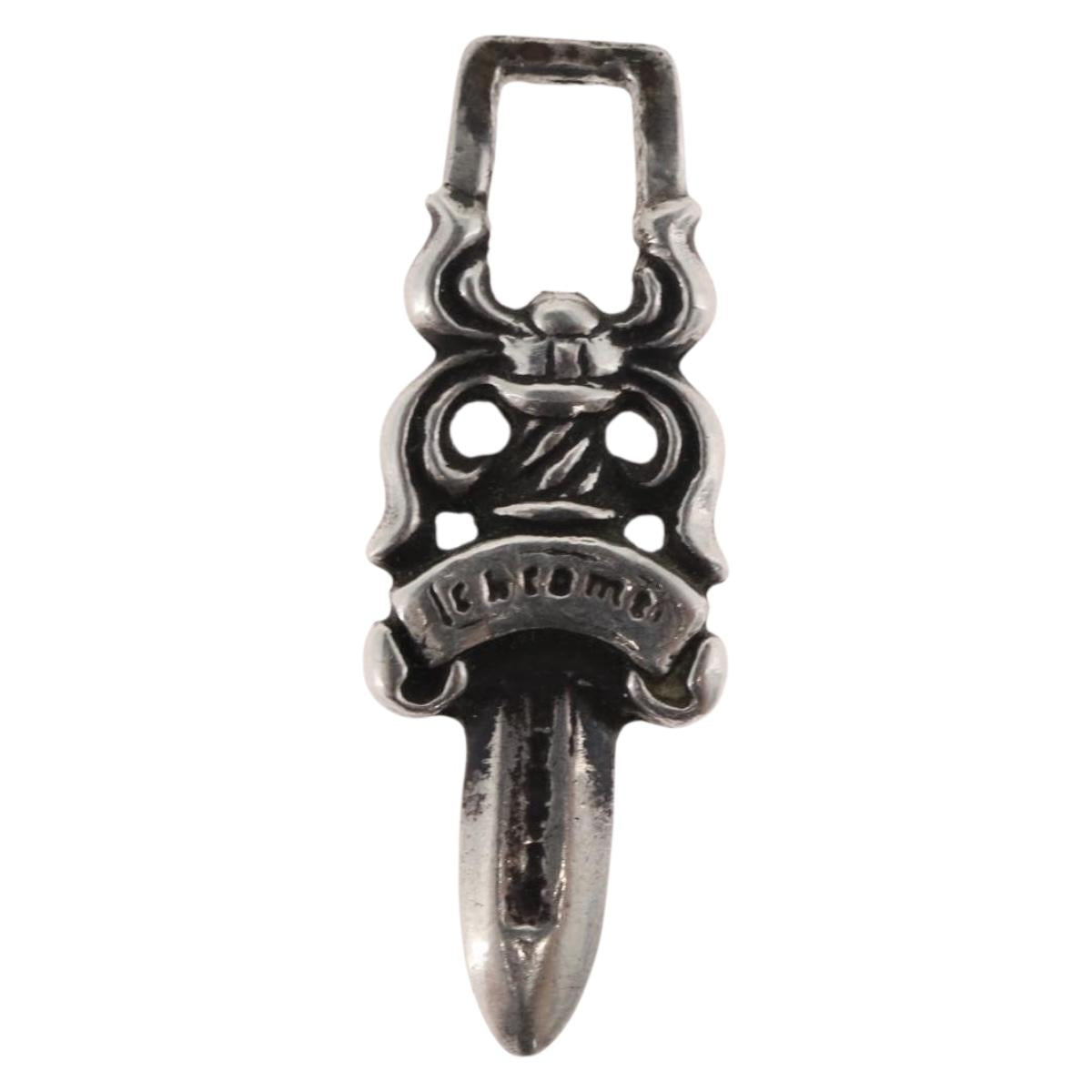 Chrome Hearts Dagger Charm Pendant top Ag925 Silver Auth 176815SM
